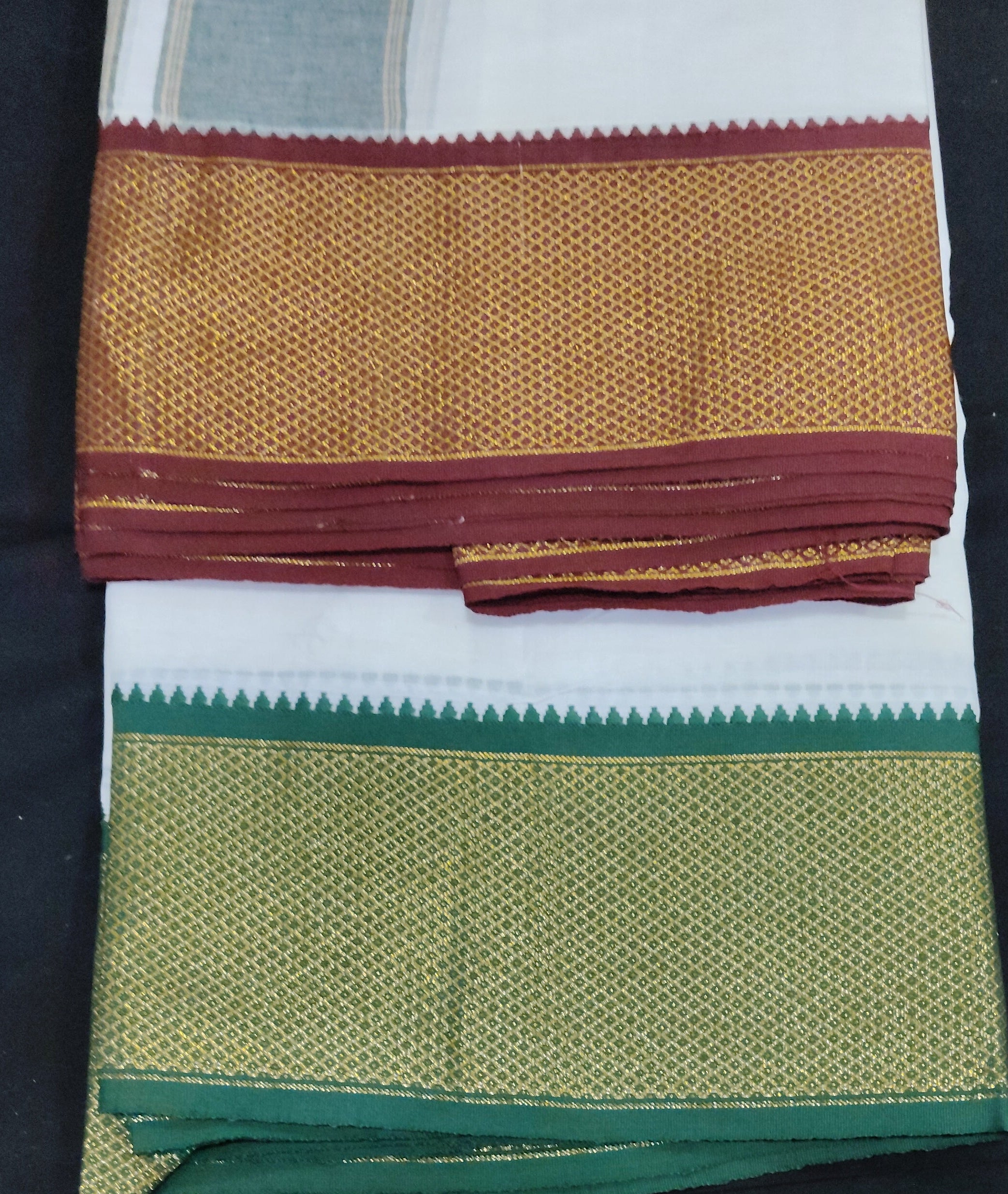 Cotton Dhothi Bleached 9*5