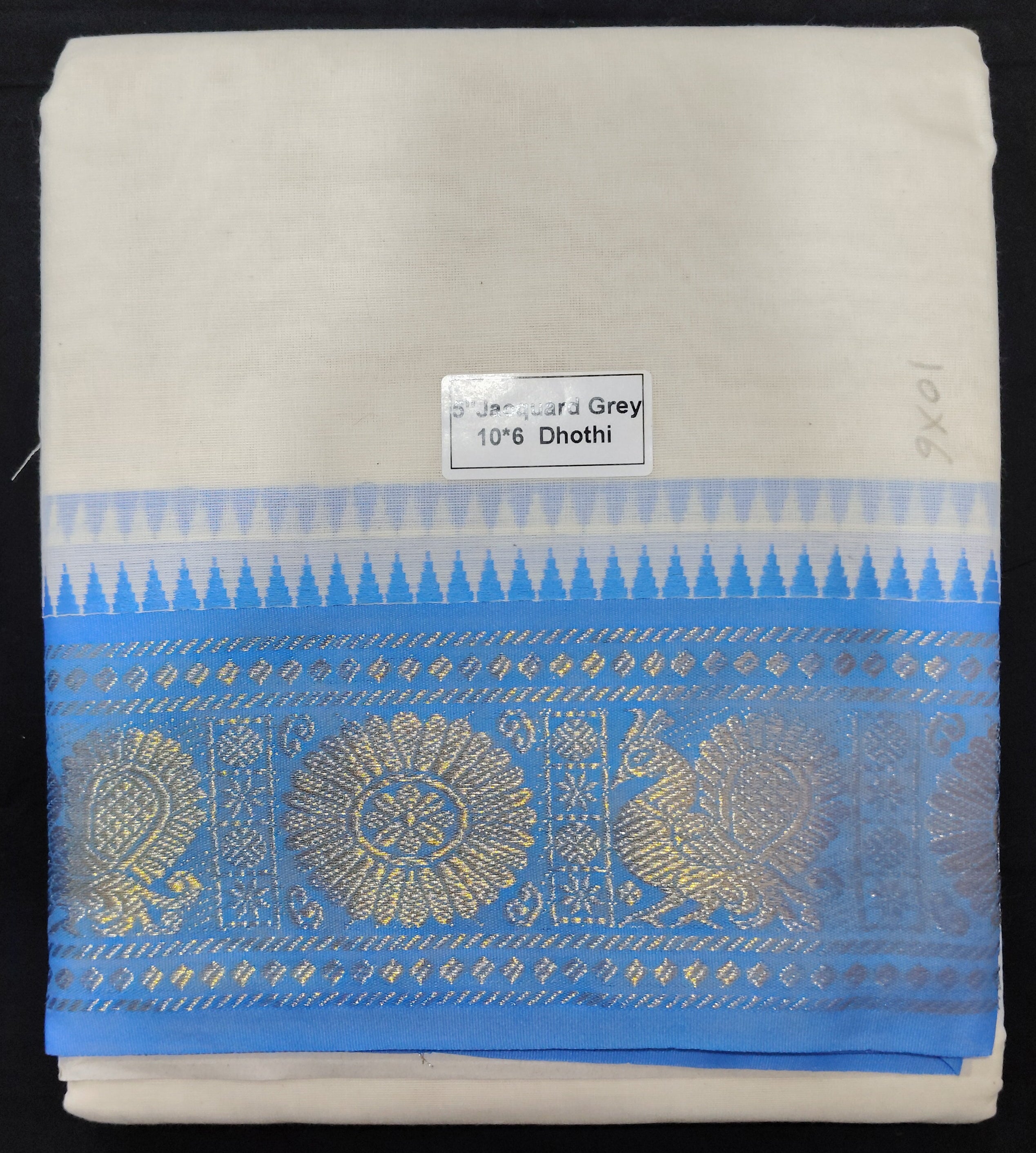 Cotton Dhothi Jacquard 10*6