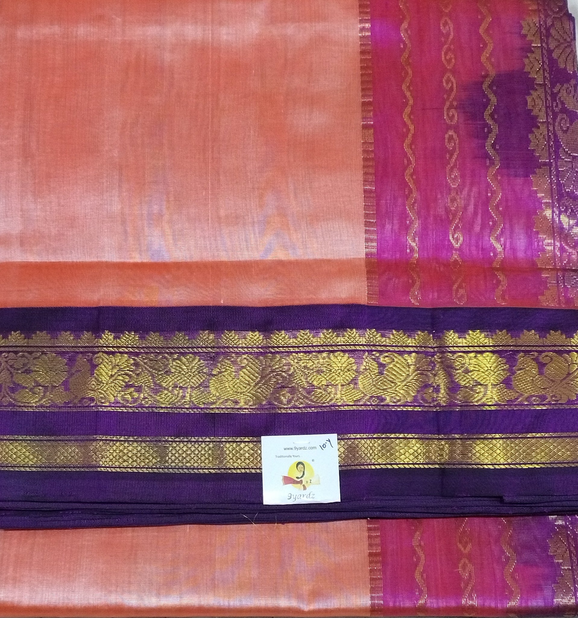 Pure silk cotton -Korvai 10yards madisar