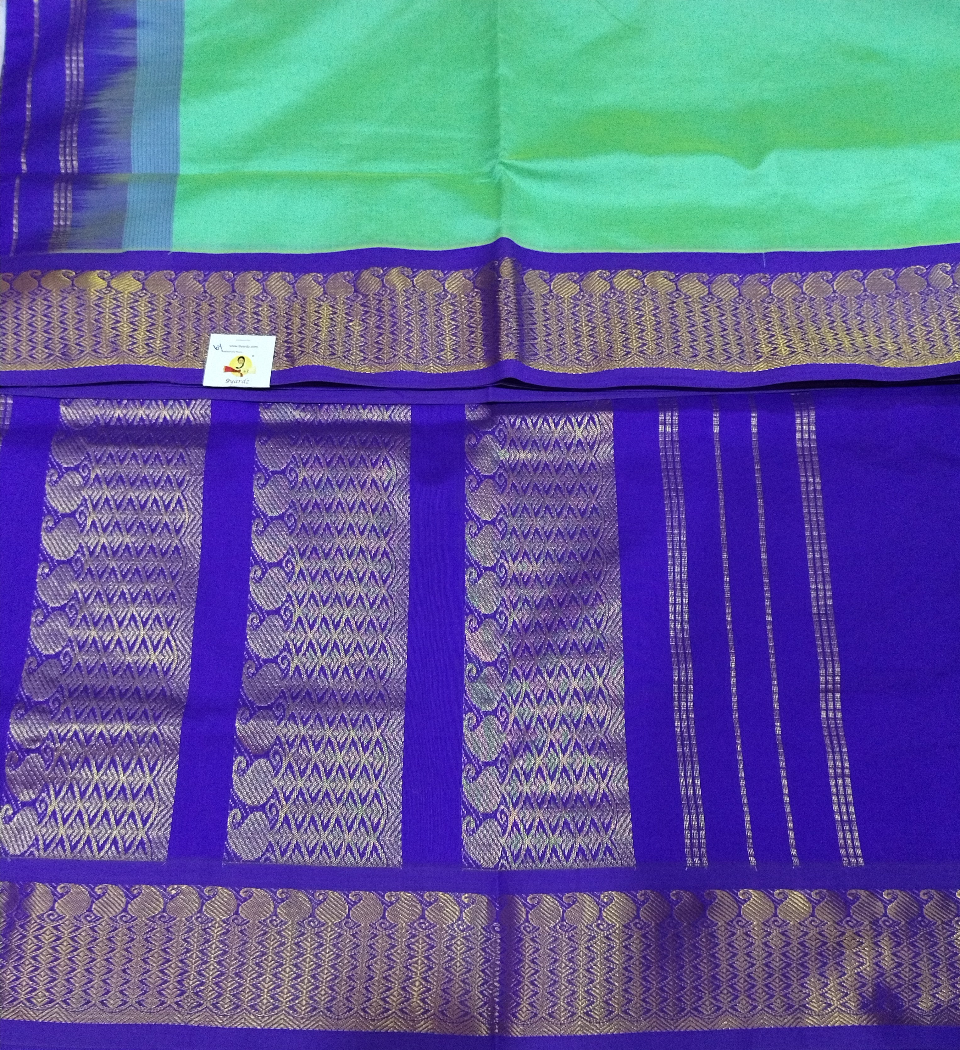 Semi silk Plain Korvai 6Yards