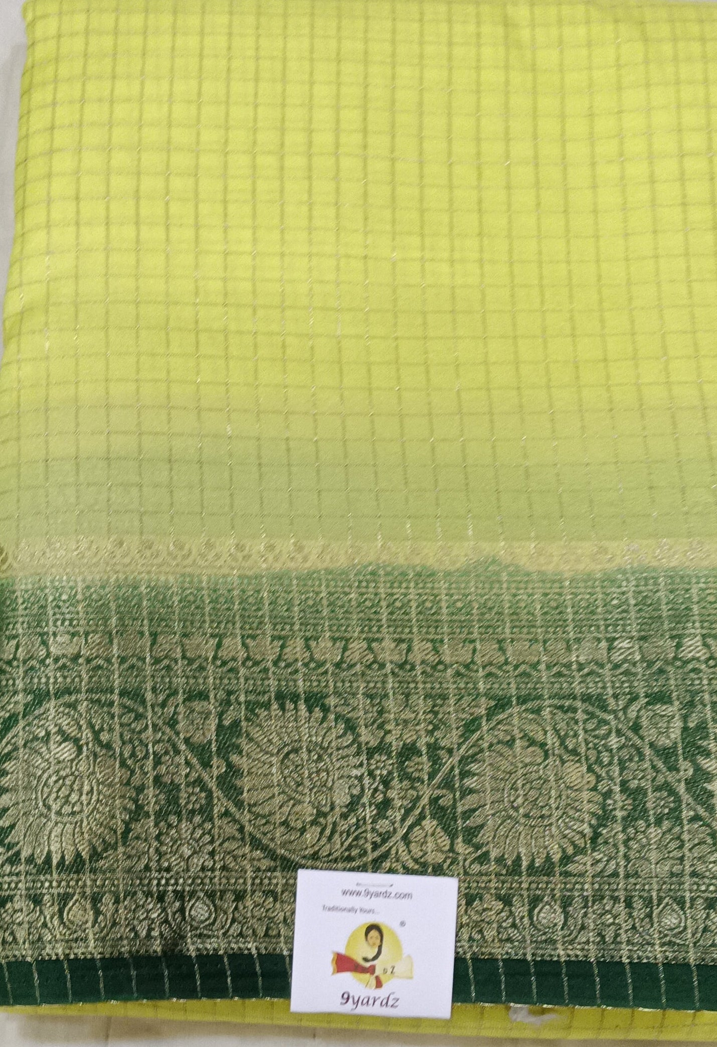 Mysore crepe silk checked (synthetic)
