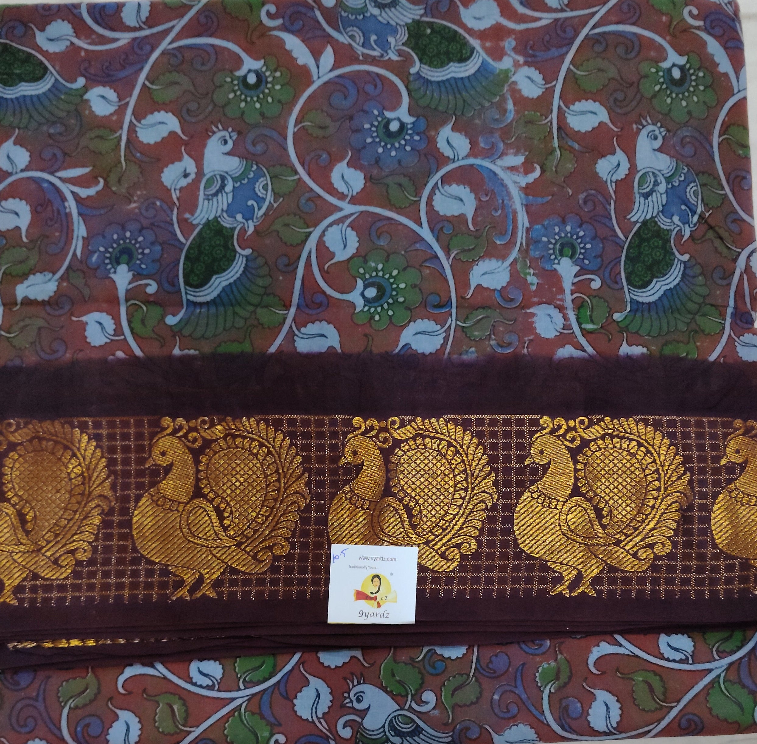 Sungudi cotton 10.5 yards madisar
