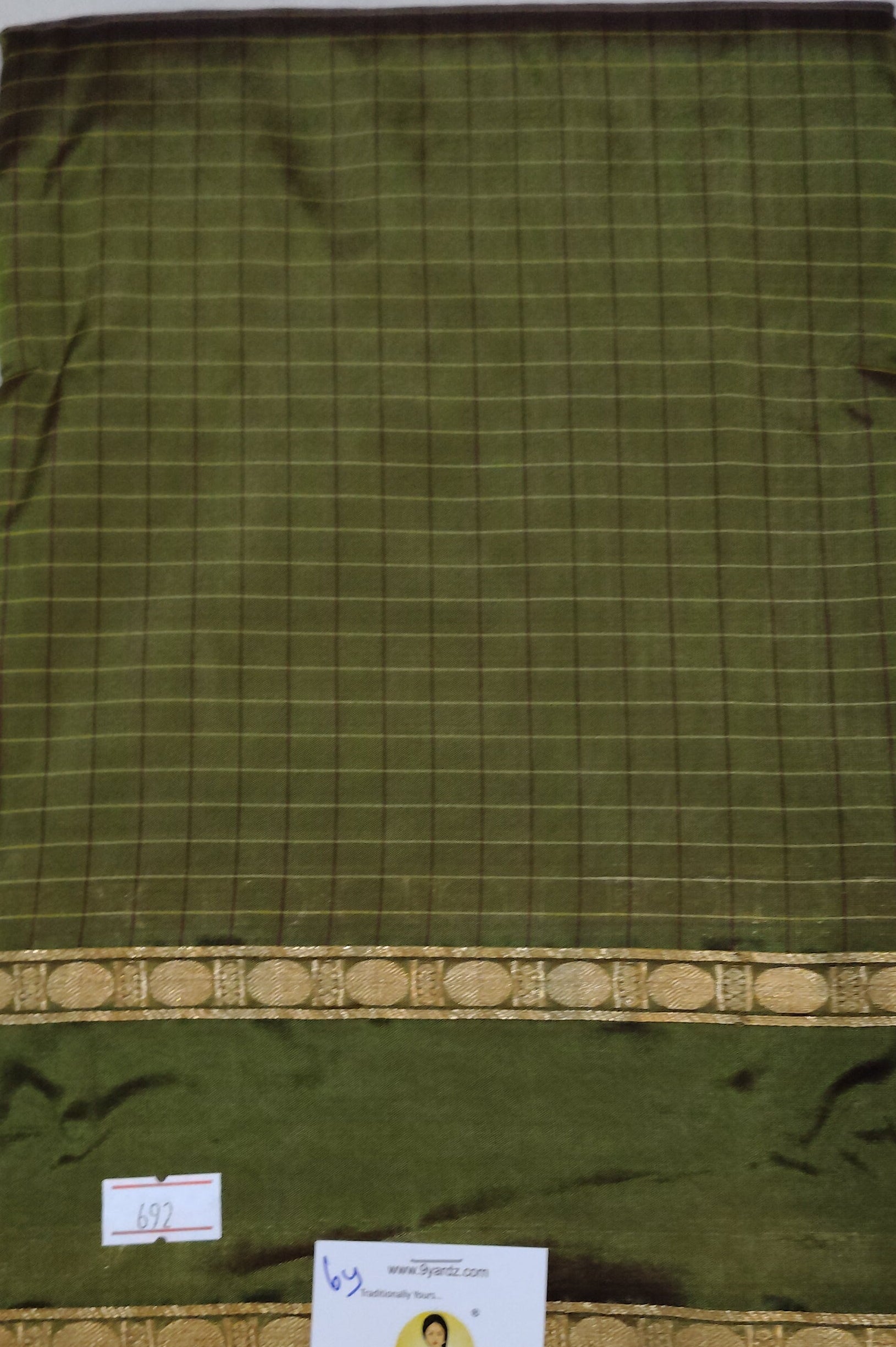 China silk checked 6Yards