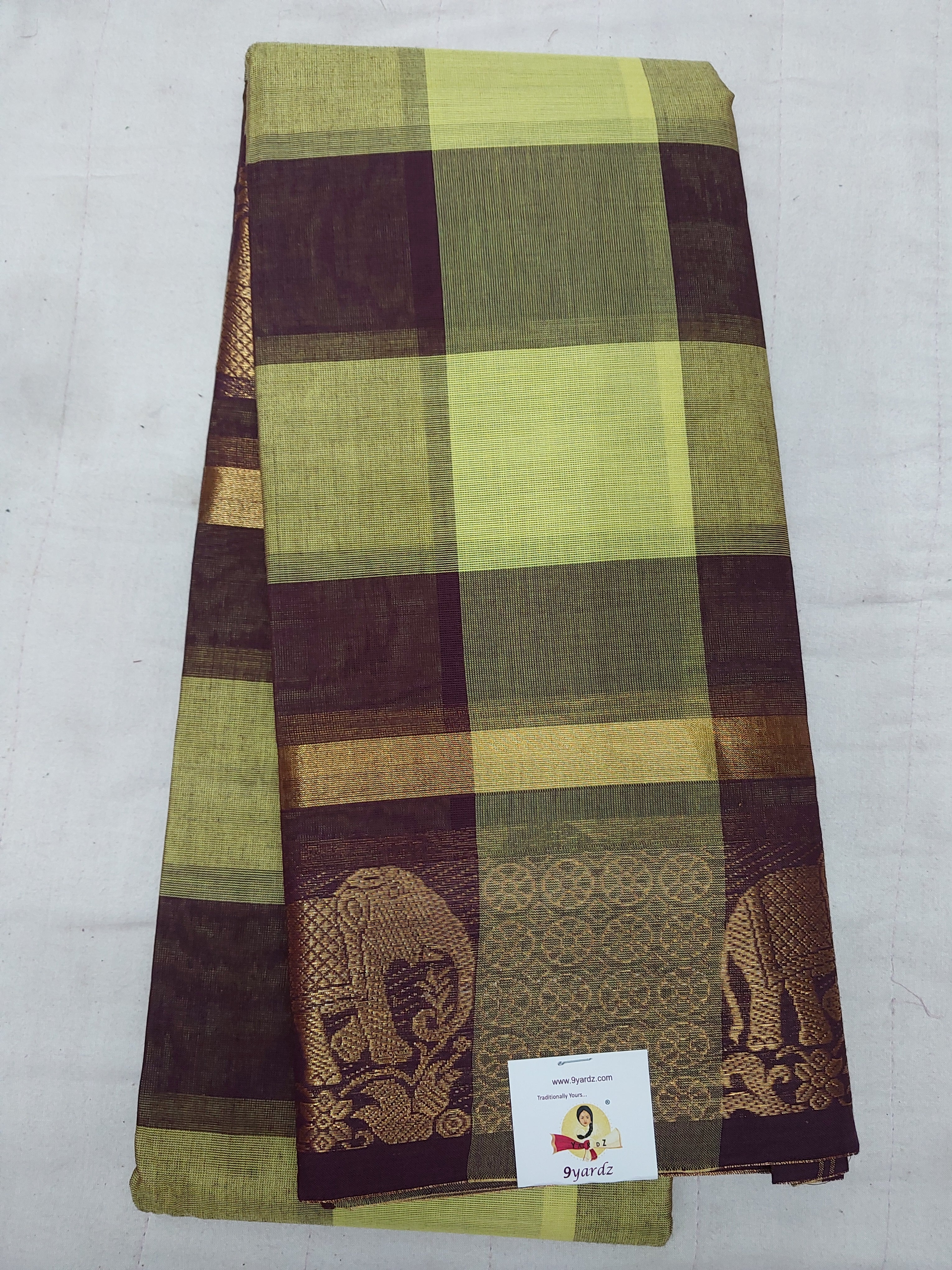 Chettinadu cotton checked 6 yardz