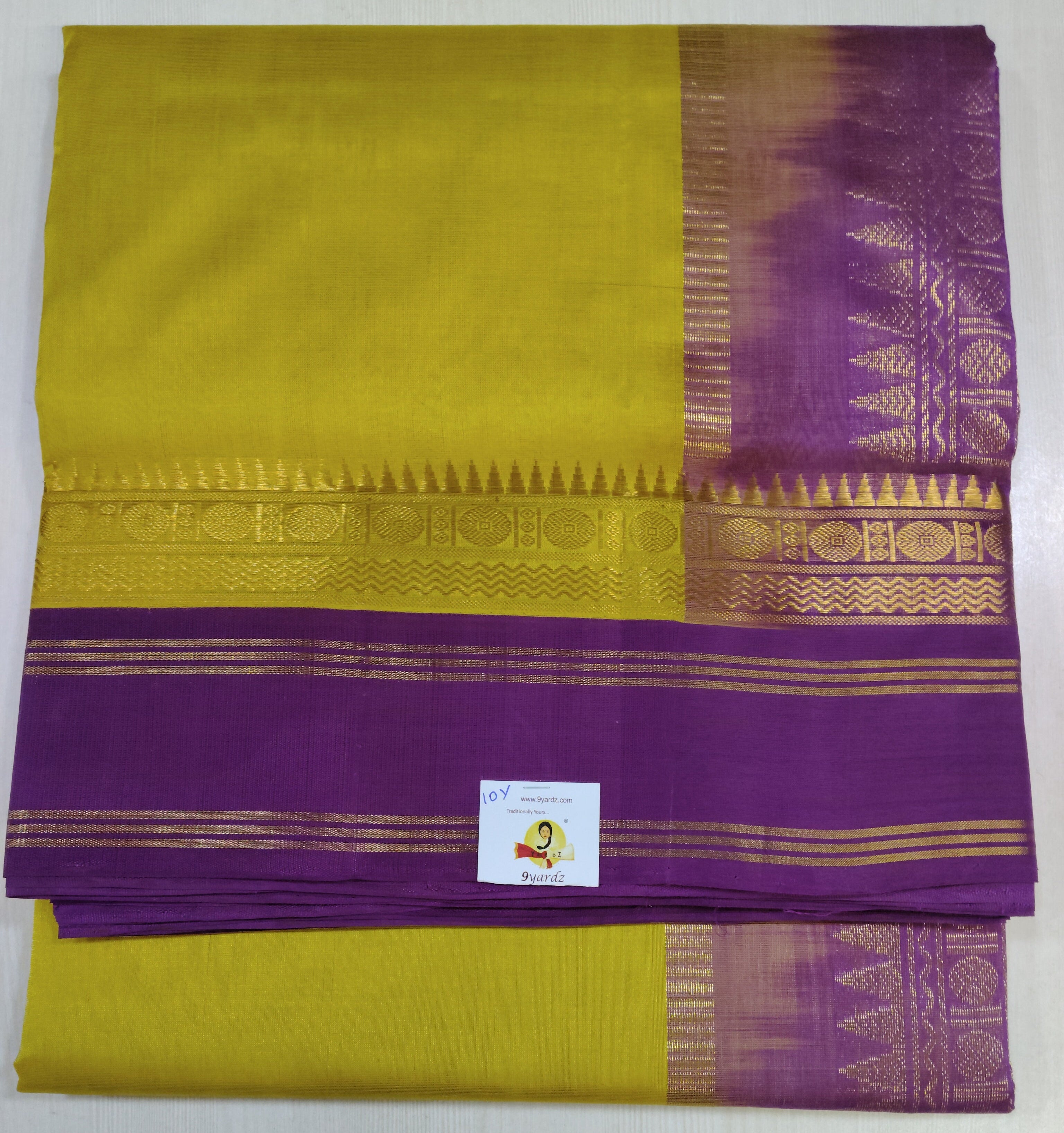 Pure silk cotton -Korvai 10yards madisar