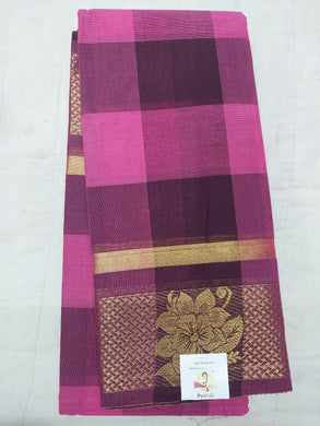 Chettinadu cotton checked 6 yardz