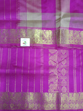 Load image into Gallery viewer, Pure silk Checked cotton 6 yards