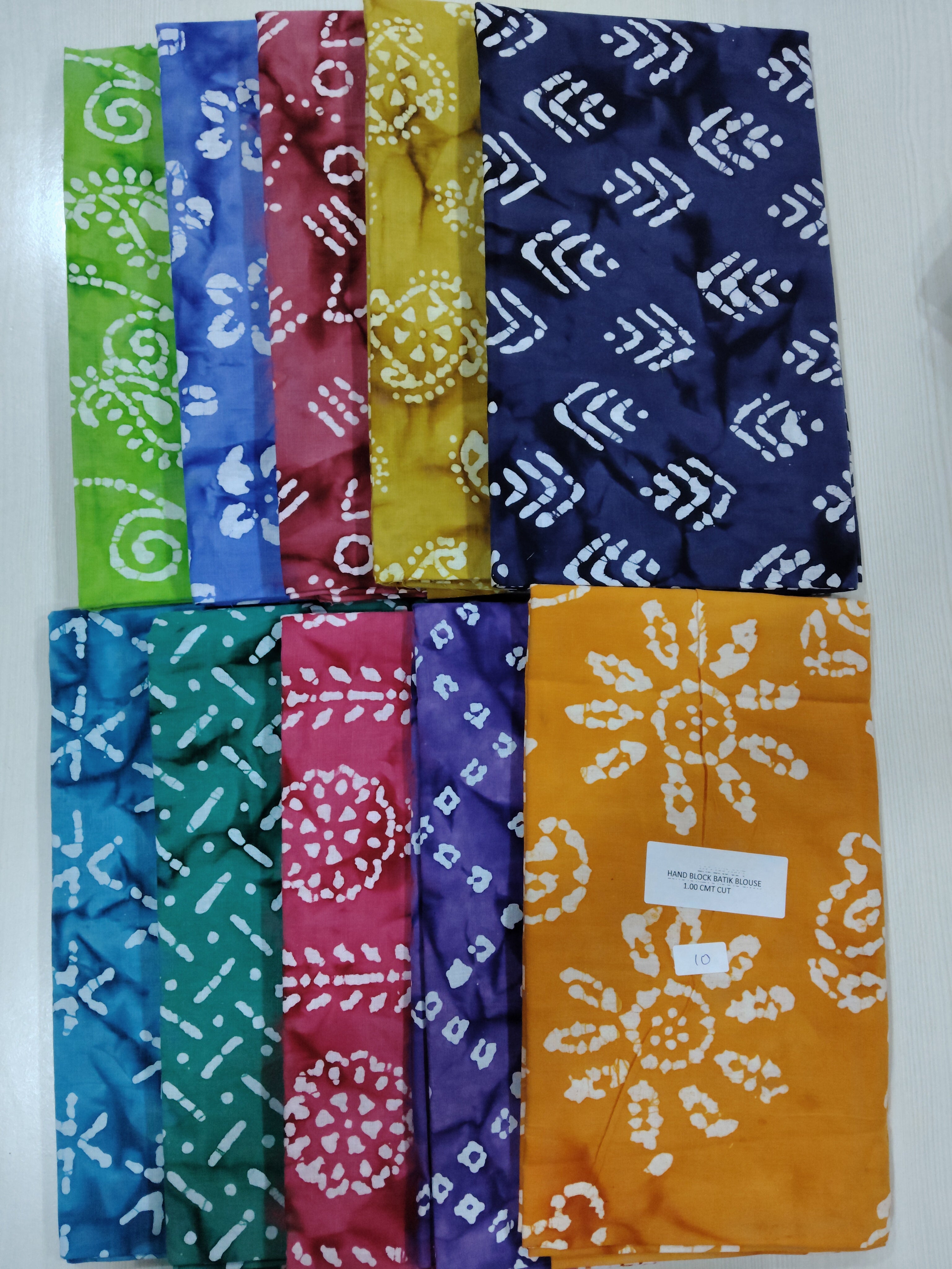 Navarathri special Bathik Cotton blouse bits