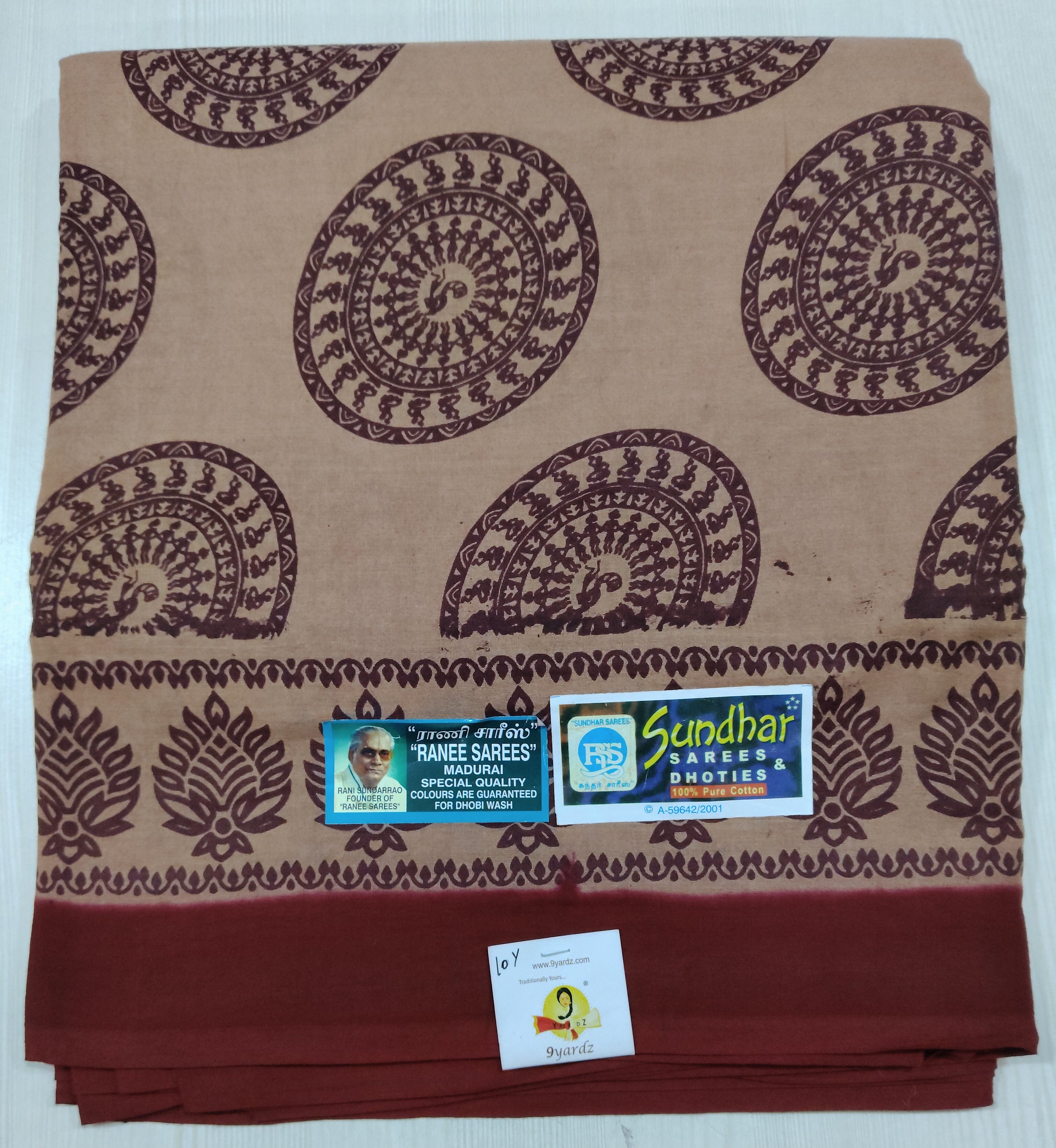 Ranee voyal saree 10.5yardz(9.5mtrs)