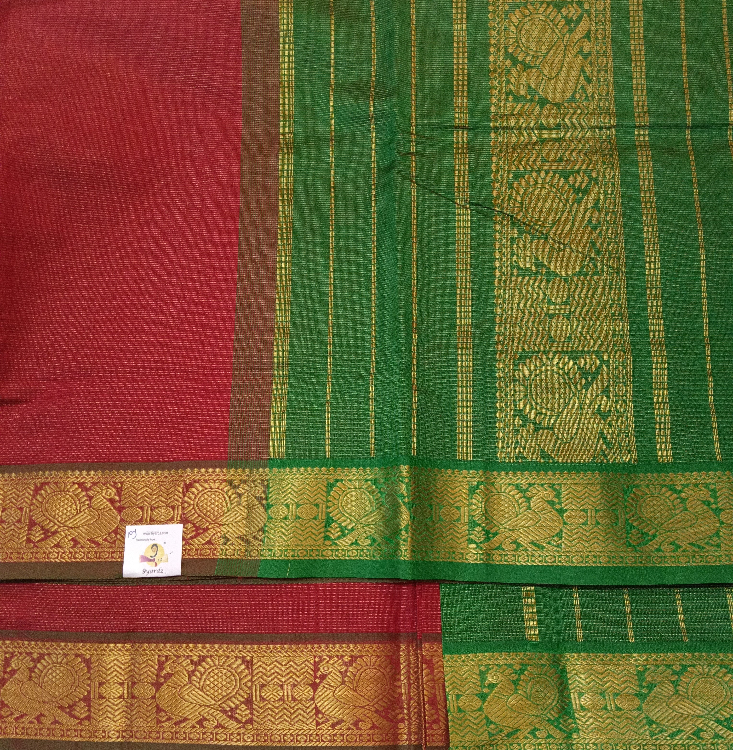Semi Silk cotton vairavoosi Madisar 10yards