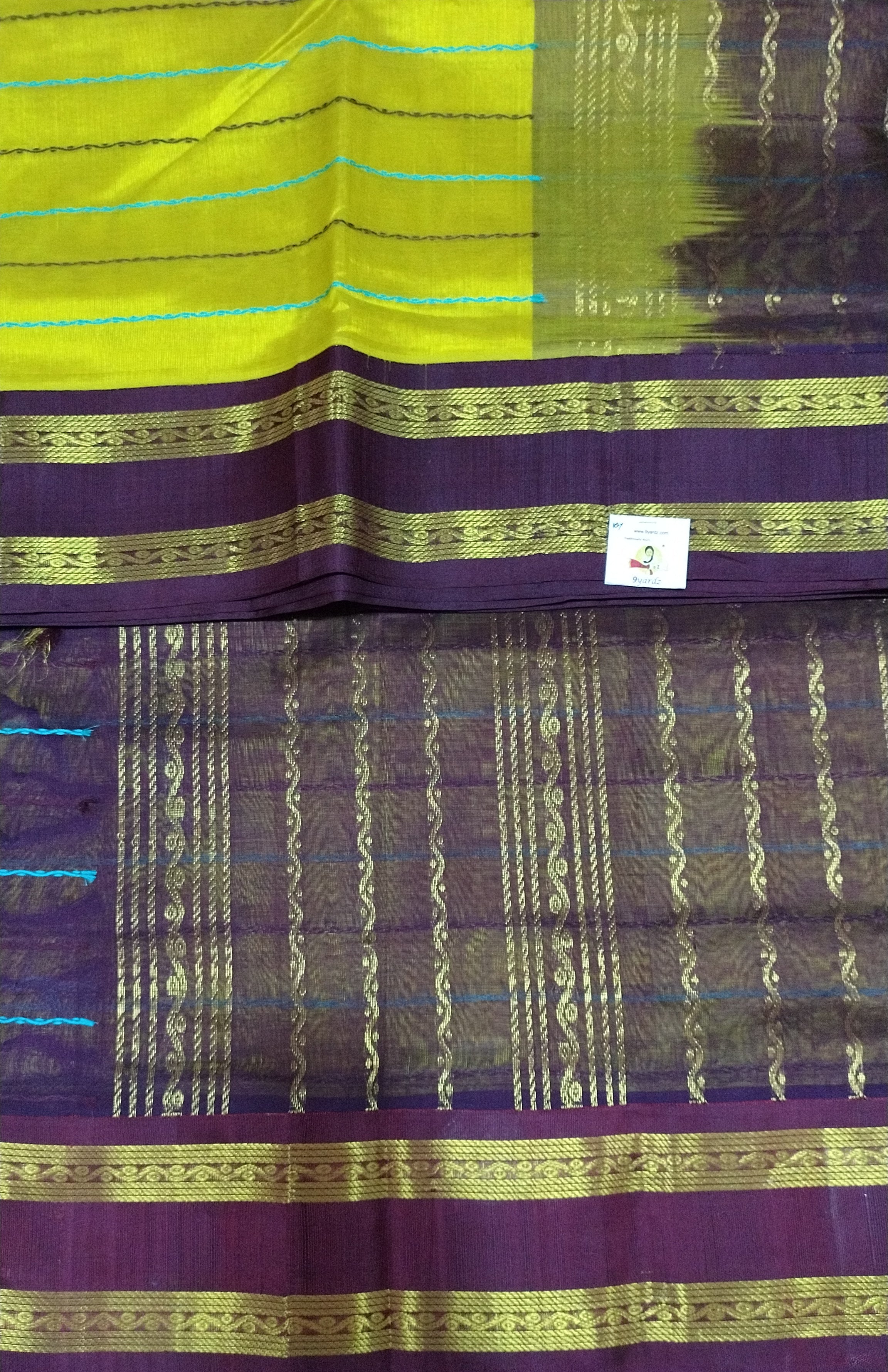 Pure silk cotton -Korvai 10yards madisar