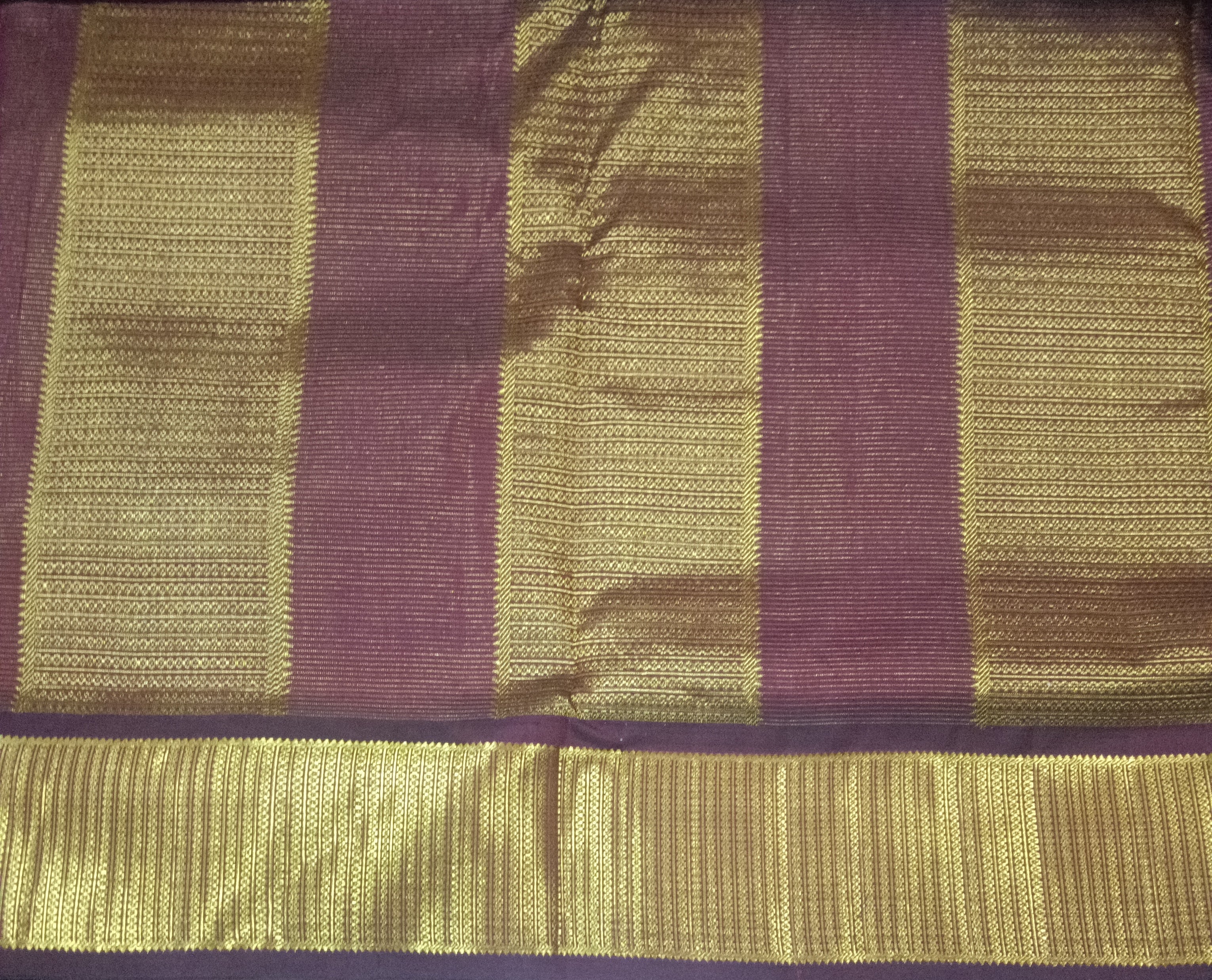 Pure Kanchipuram Silk Madisar Vairavoosi|10yards