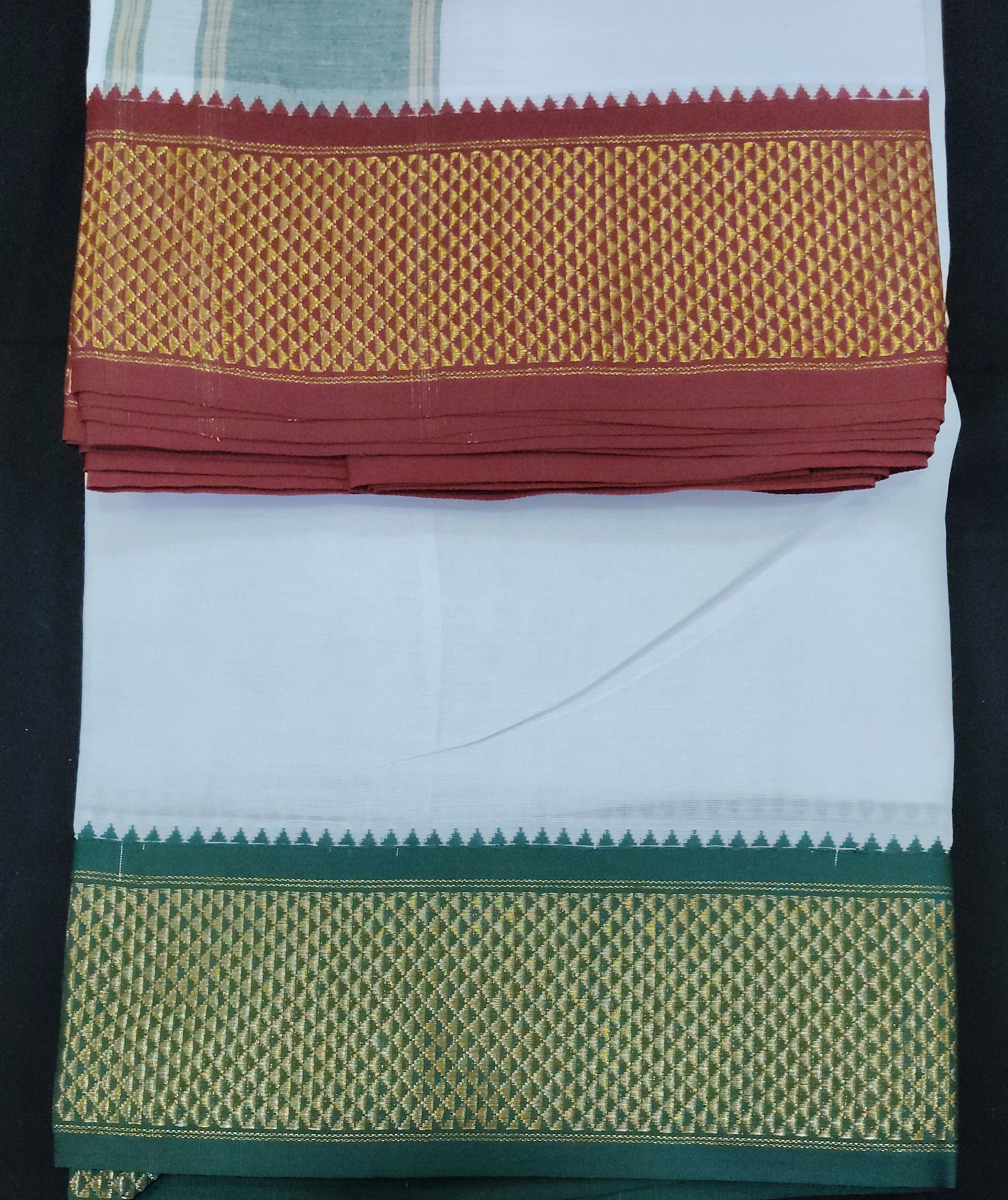 Cotton Dhothi Bleached 9*5