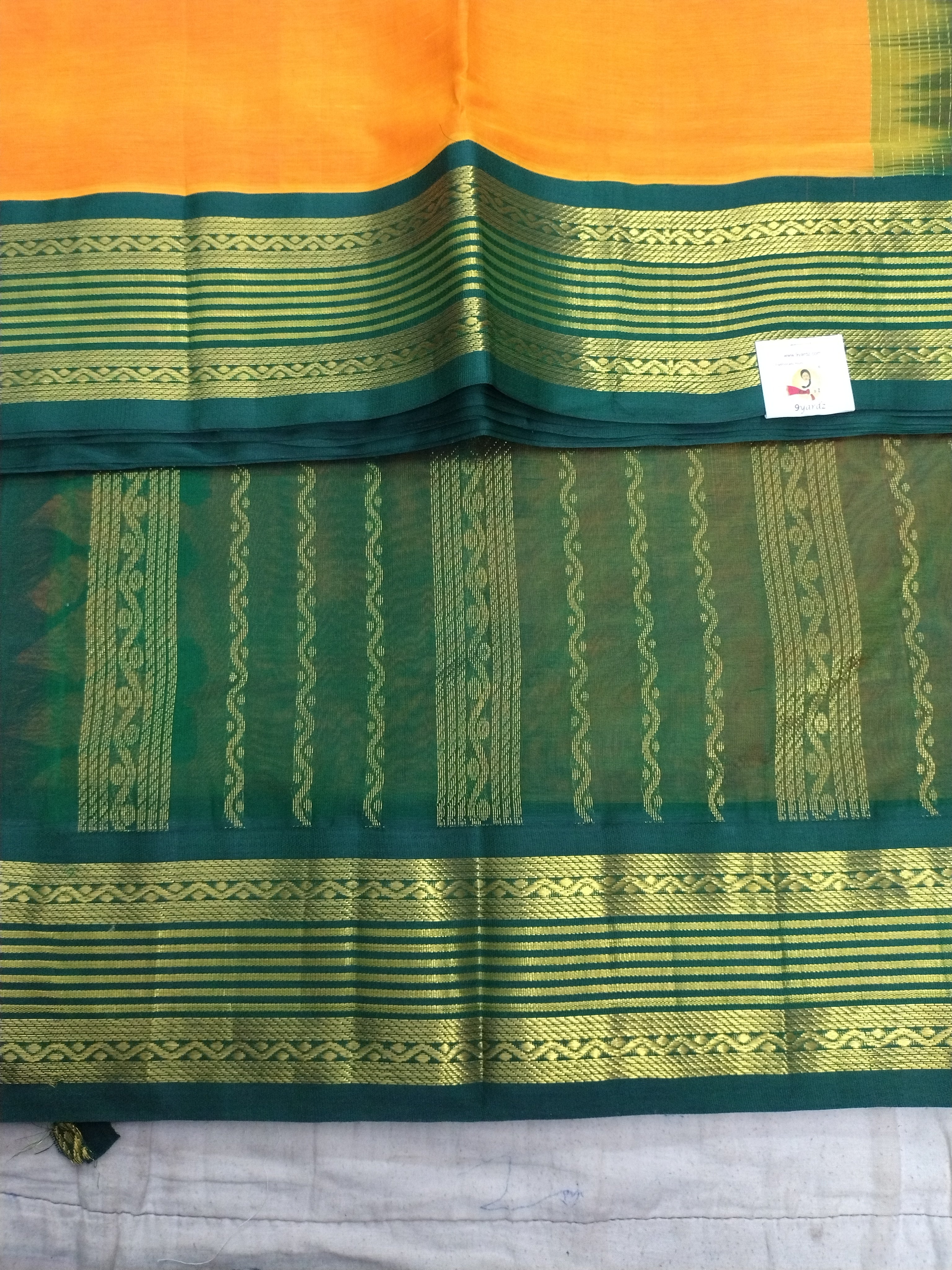 Pure silk cotton -Korvai 10yards madisar