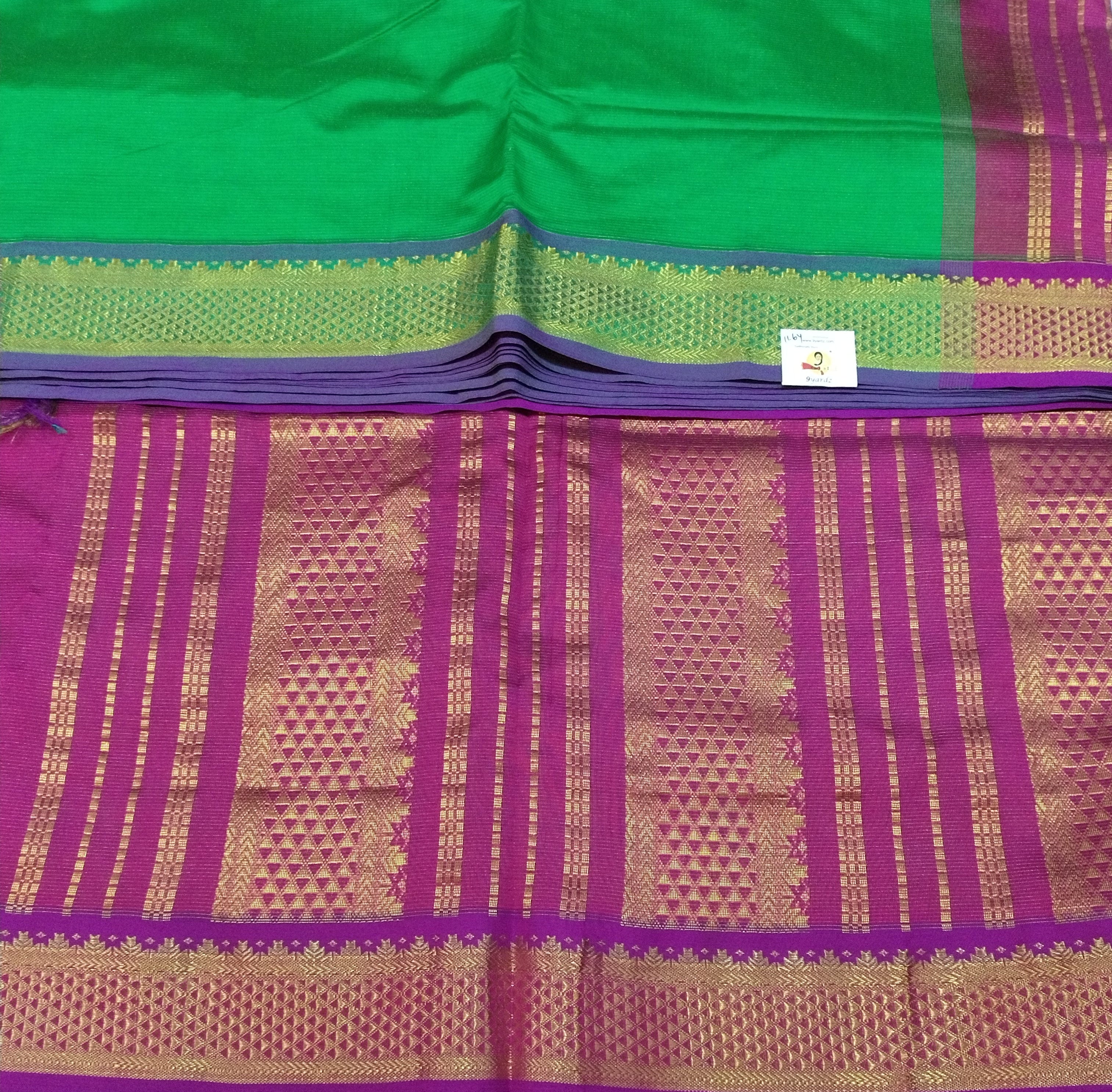 Semi Silk cotton Vairavoosi 11.6yardz