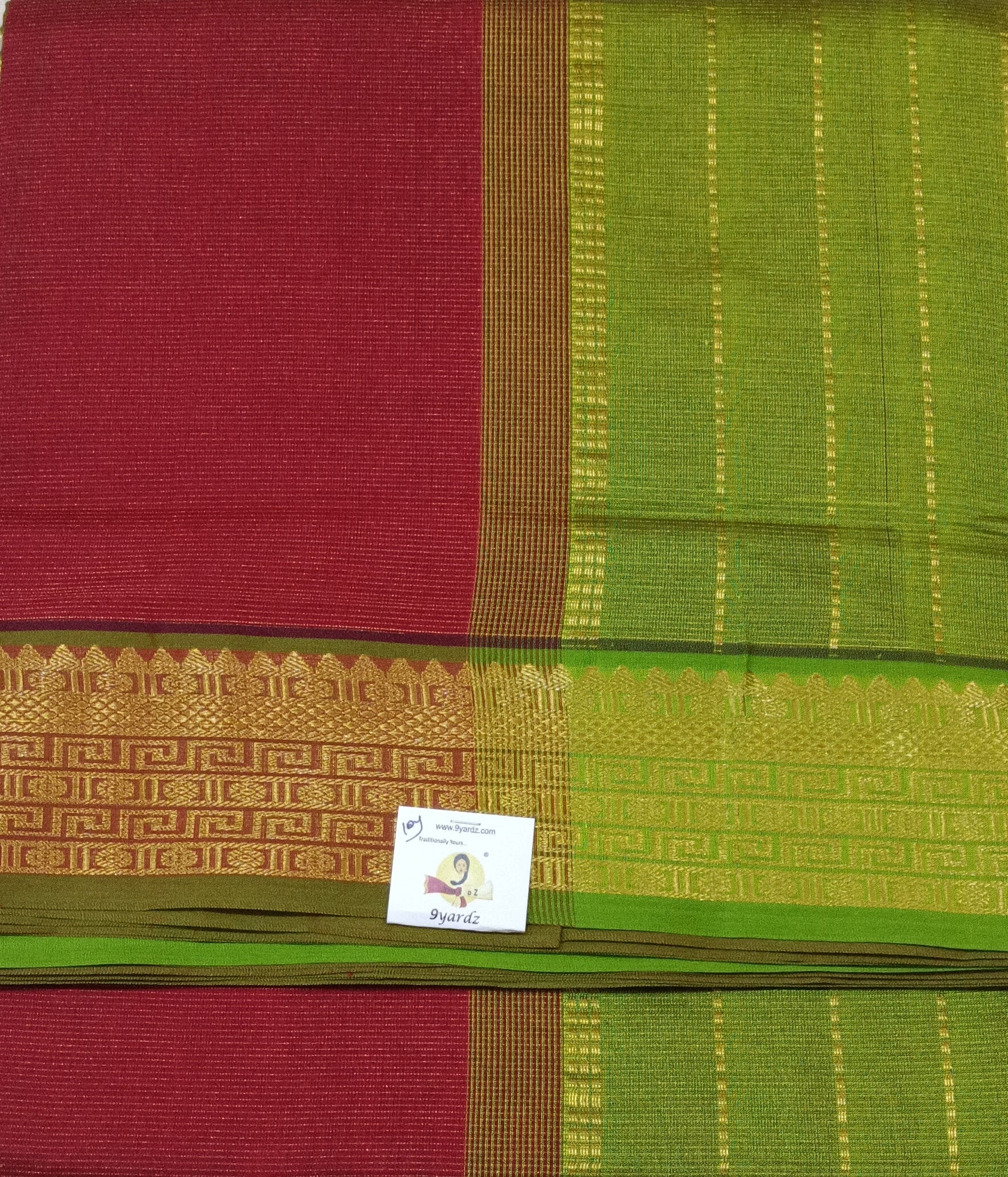 Semi Silk cotton vairavoosi Madisar 10yards