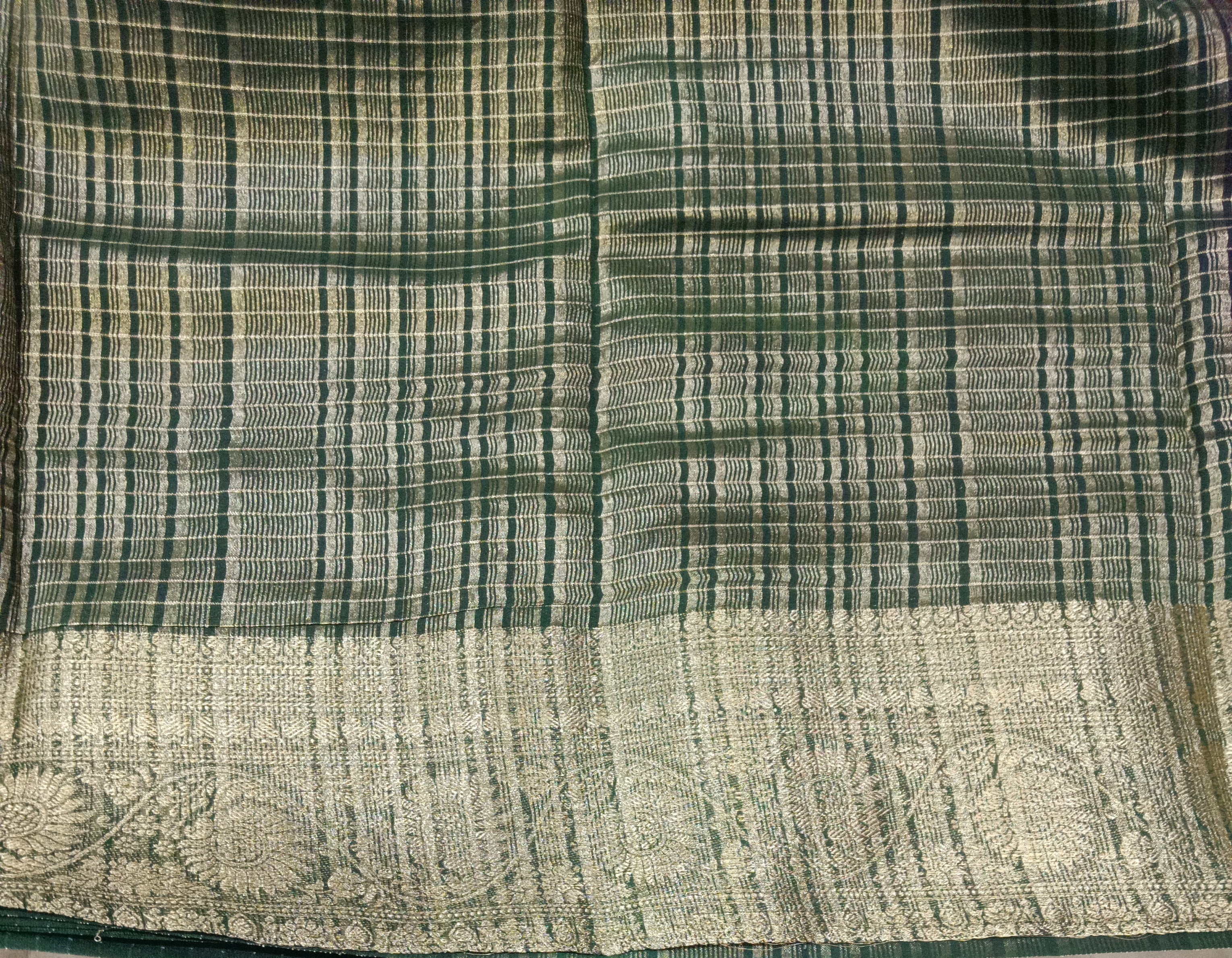 Mysore crepe silk checked (synthetic)