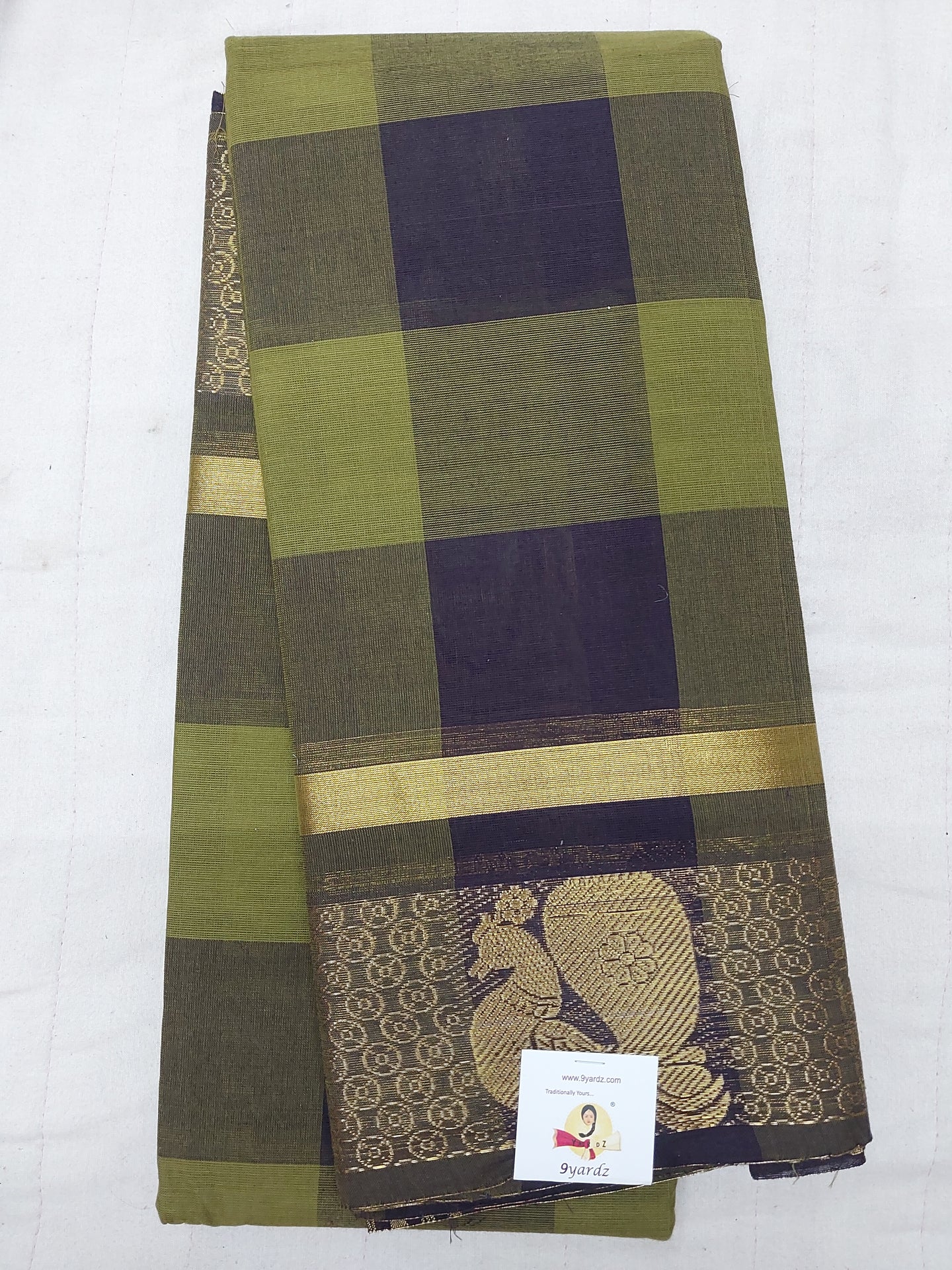 Chettinadu cotton checked 6 yardz