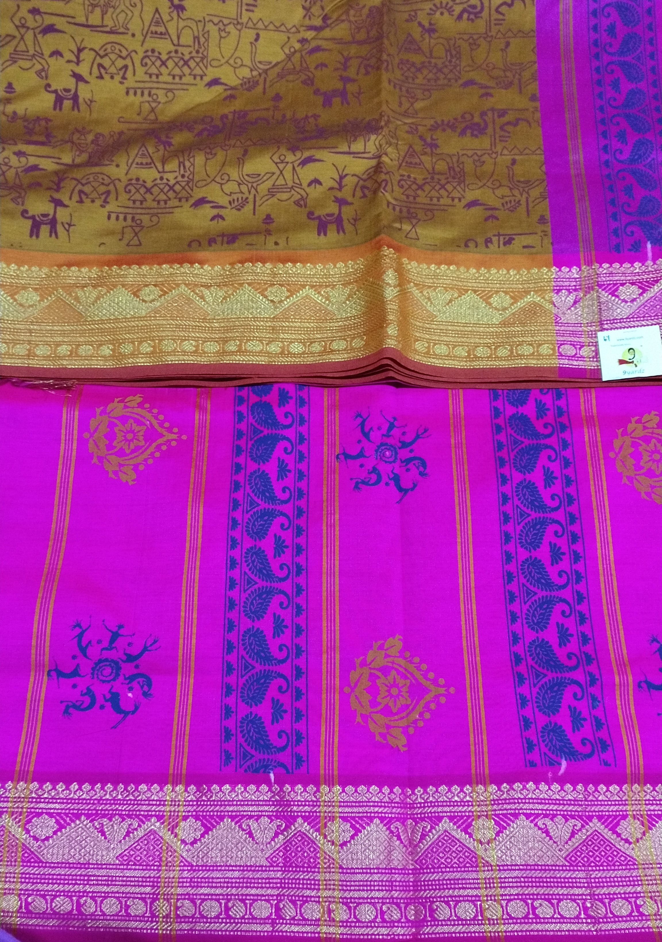 Semi silk Printed 6Yards