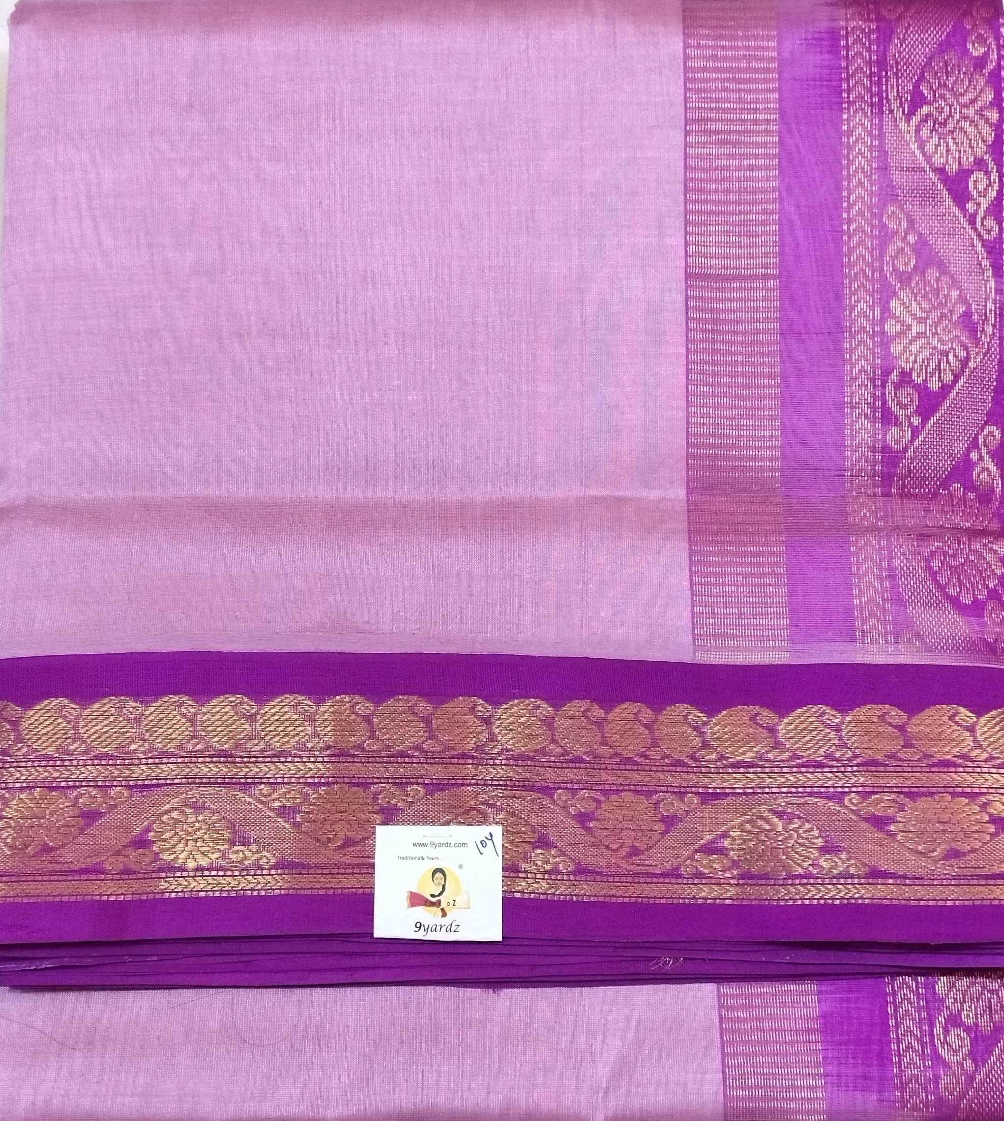 Pure silk cotton -Korvai 10yards madisar