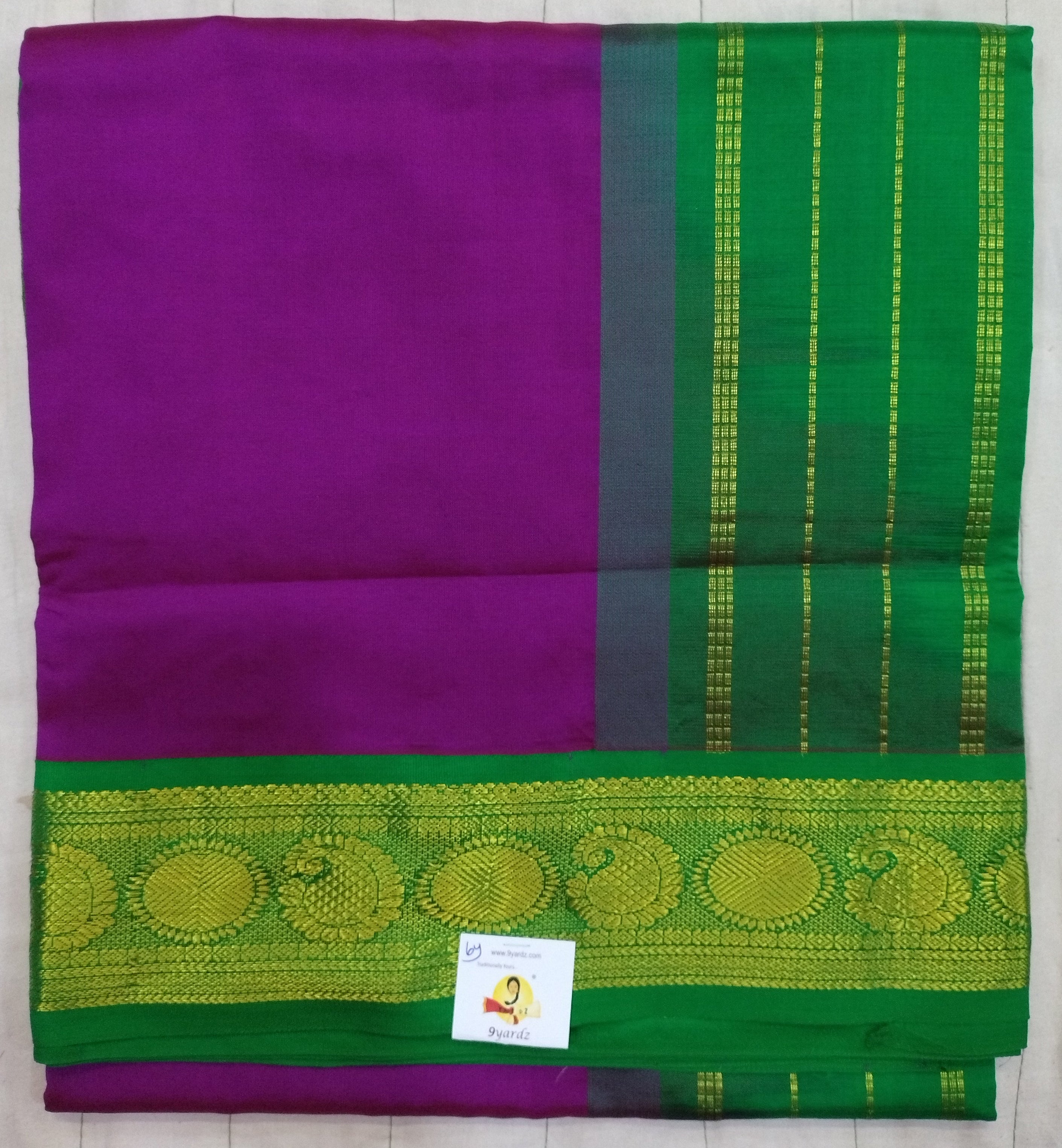 Semi silk cotton korvai 6Yards