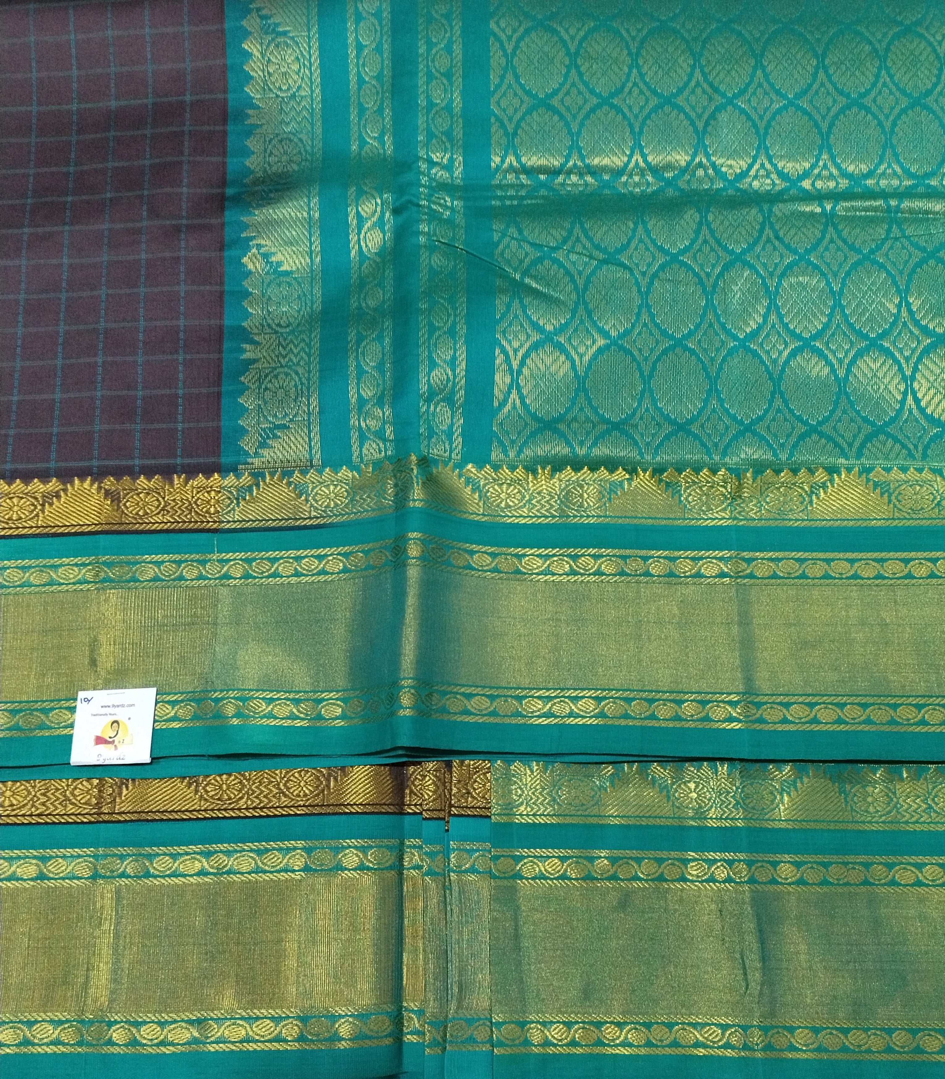 Semi Silk cotton Korvai checked Madisar
