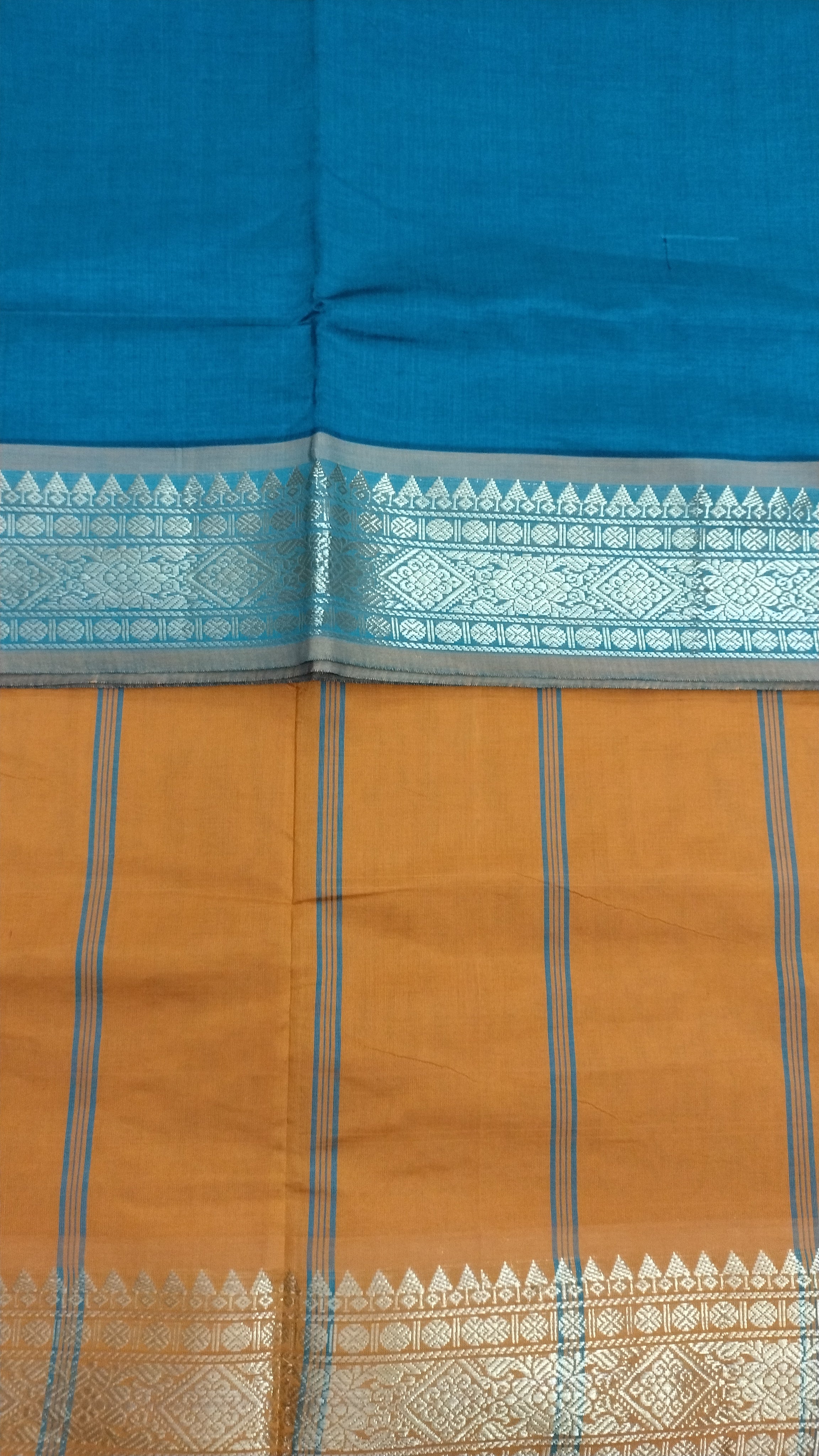 Semi silk Plain 6Yards