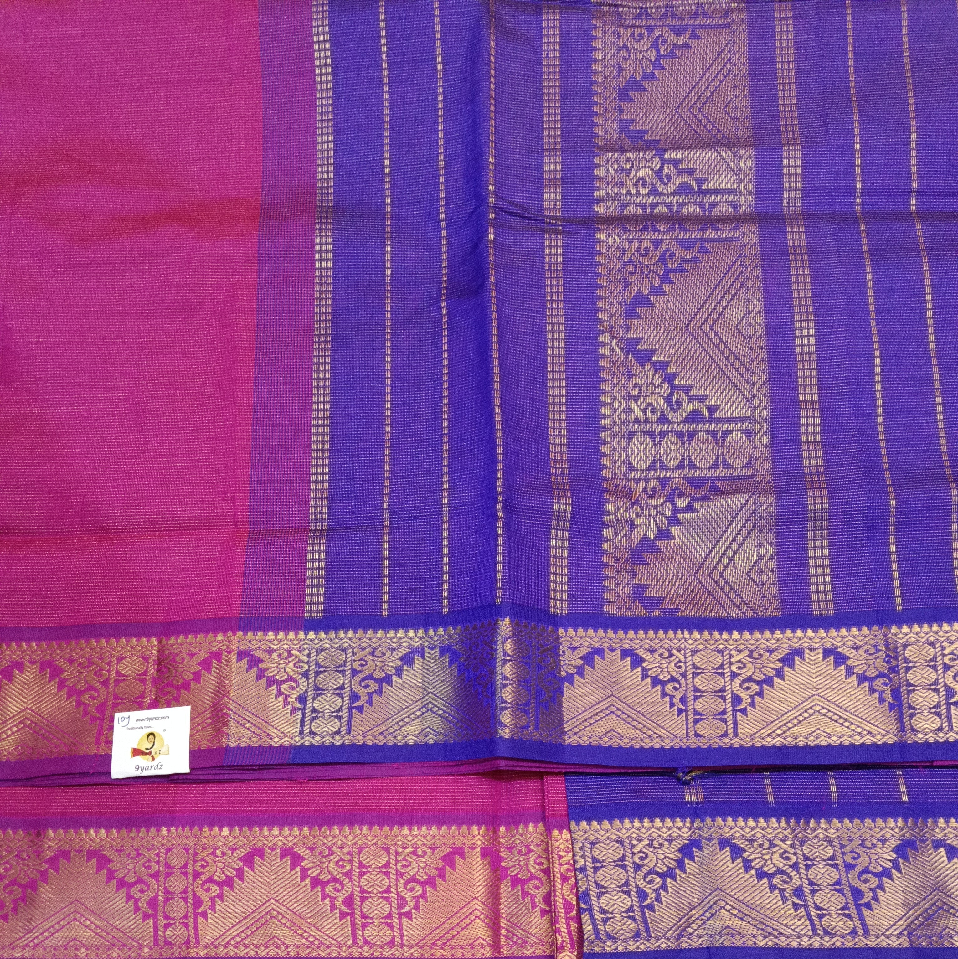 Semi Silk cotton vairavoosi Madisar 10yards