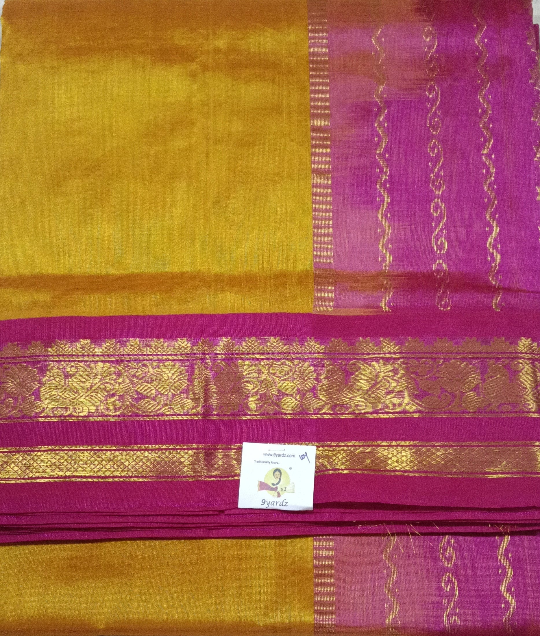 Pure silk cotton -Korvai 10yards madisar