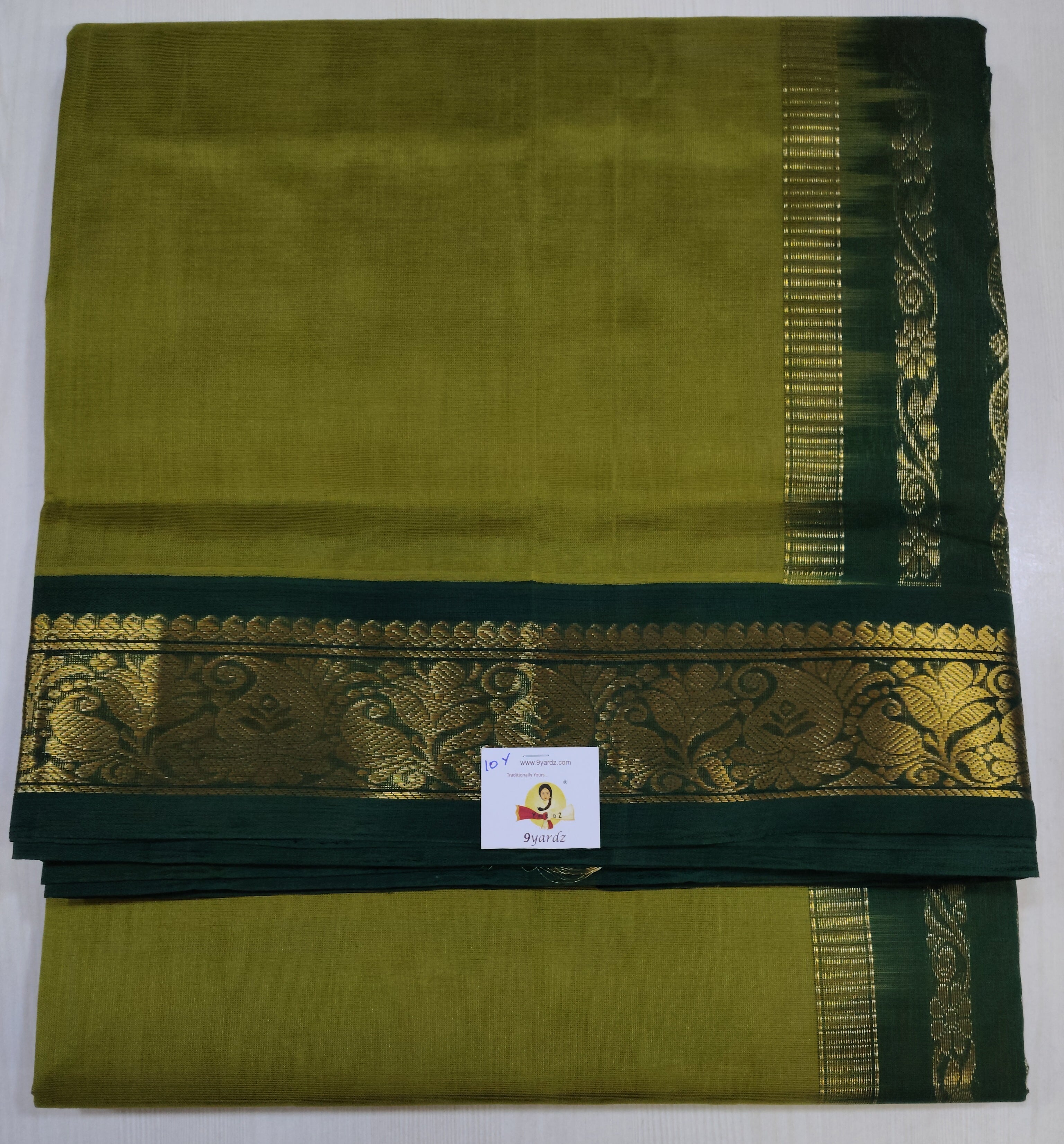 Pure silk cotton -Korvai 10yards madisar