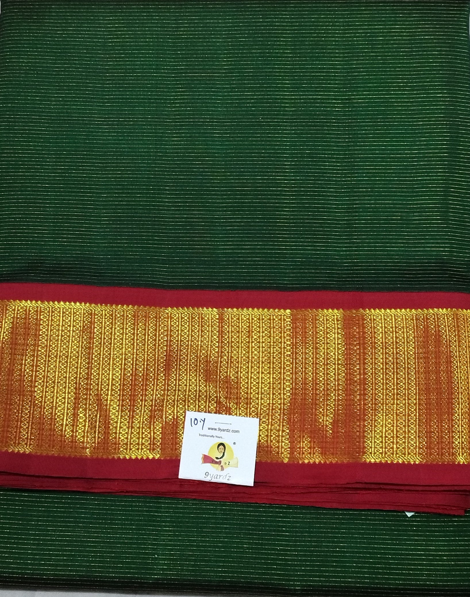 Pure Kanchipuram Silk Madisar Vairavoosi|10yards