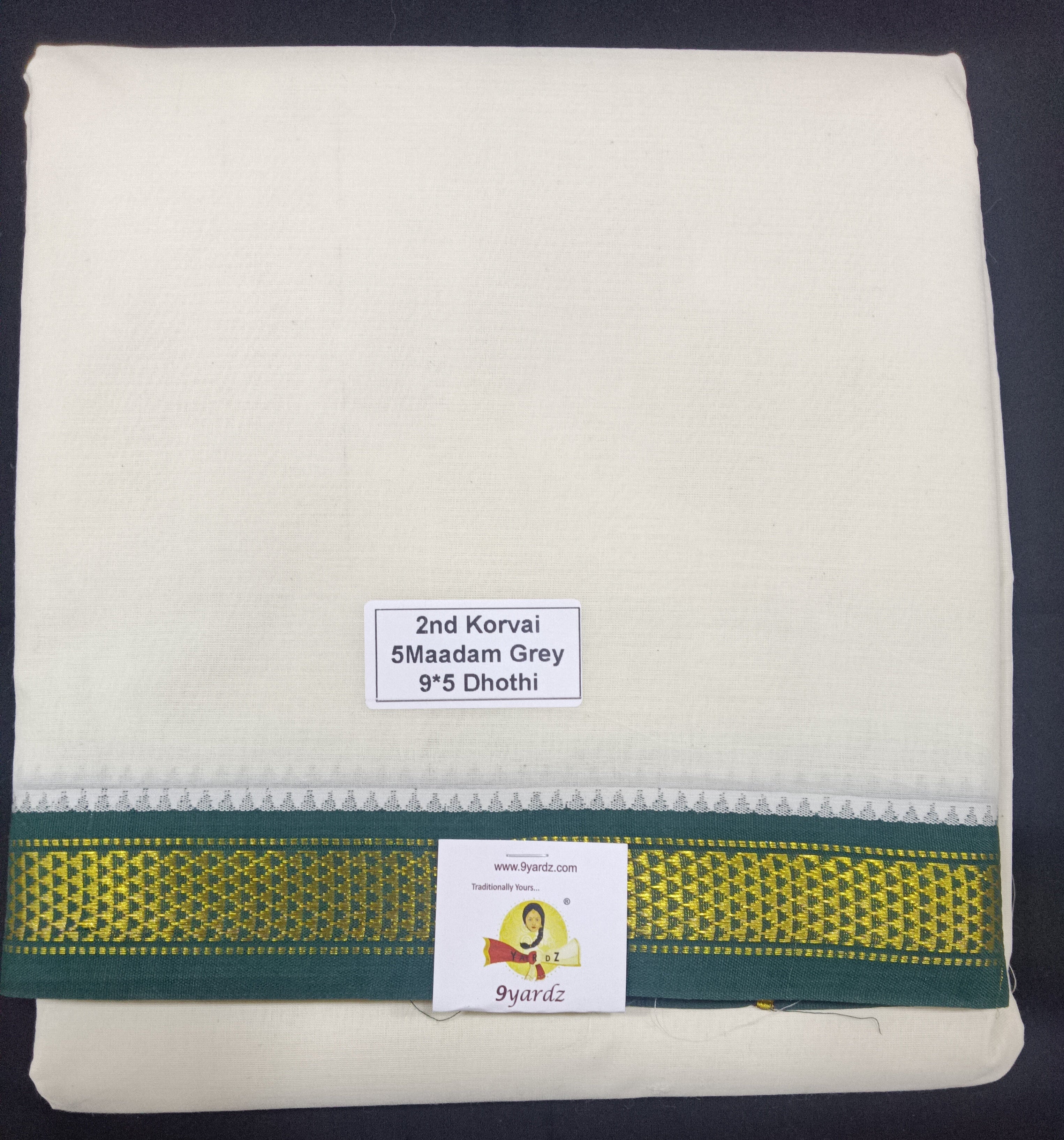 Pure cotton Muhurtham dhoti 9*5 5maadampet
