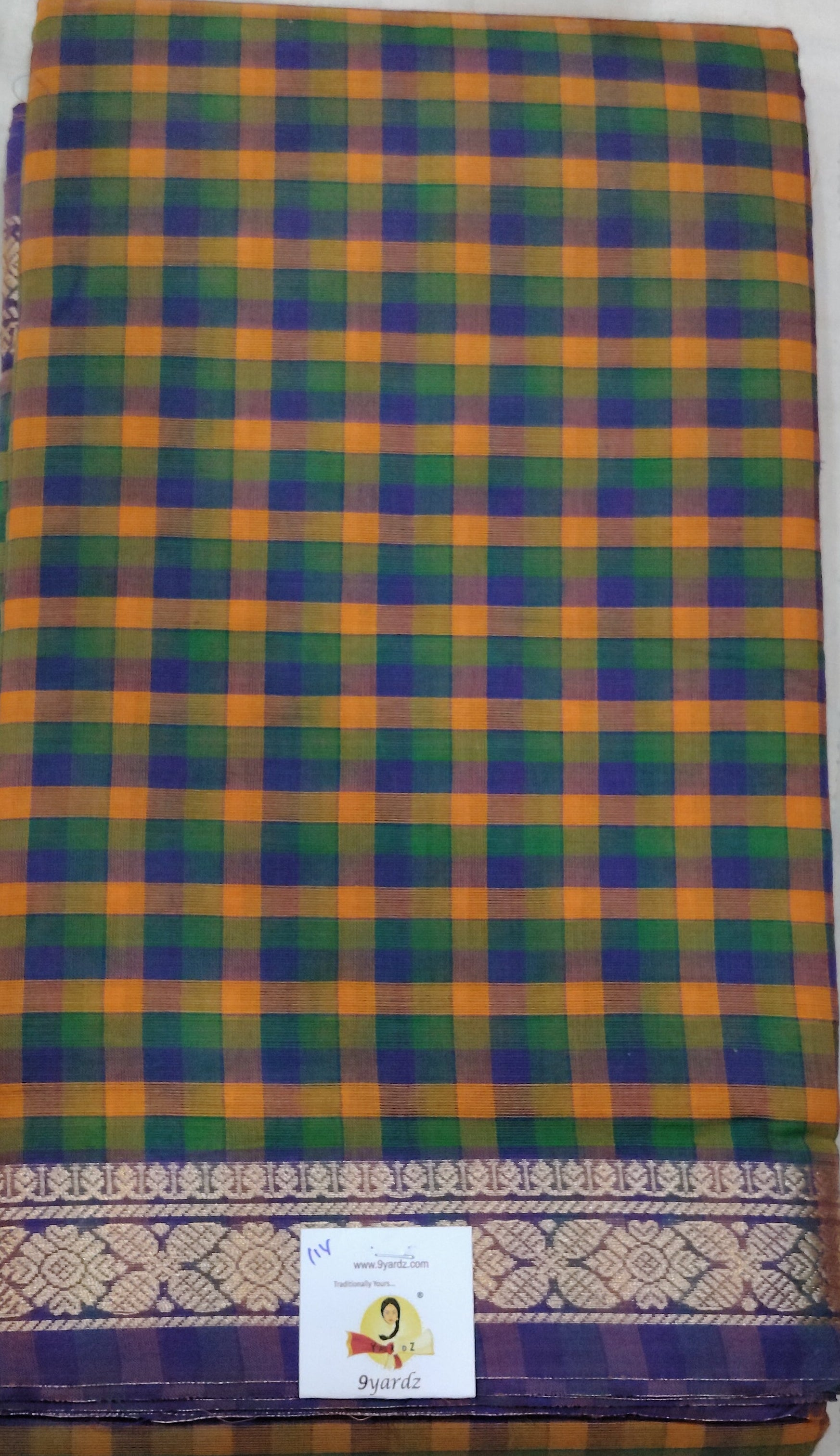 Chettinadu / Karaikudi cotton 11yards madisar
