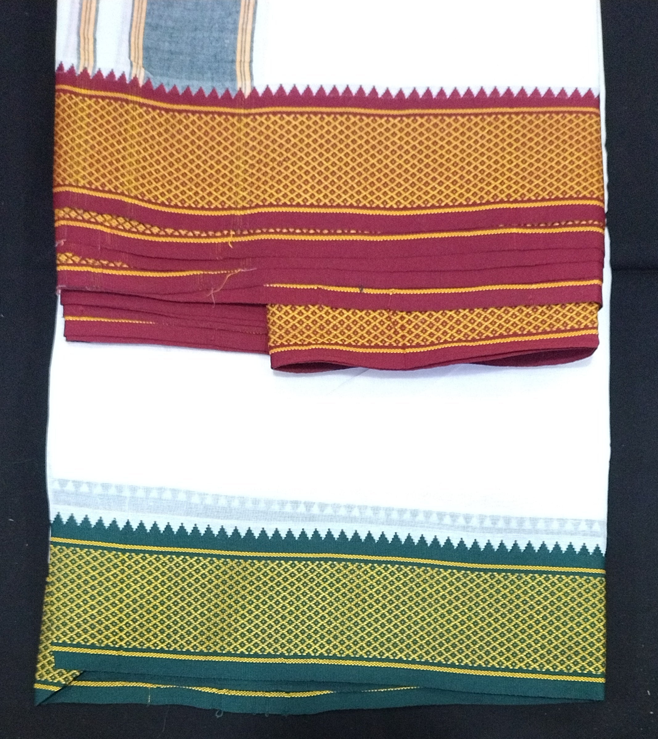 Cotton Bleached dhoti 10*6