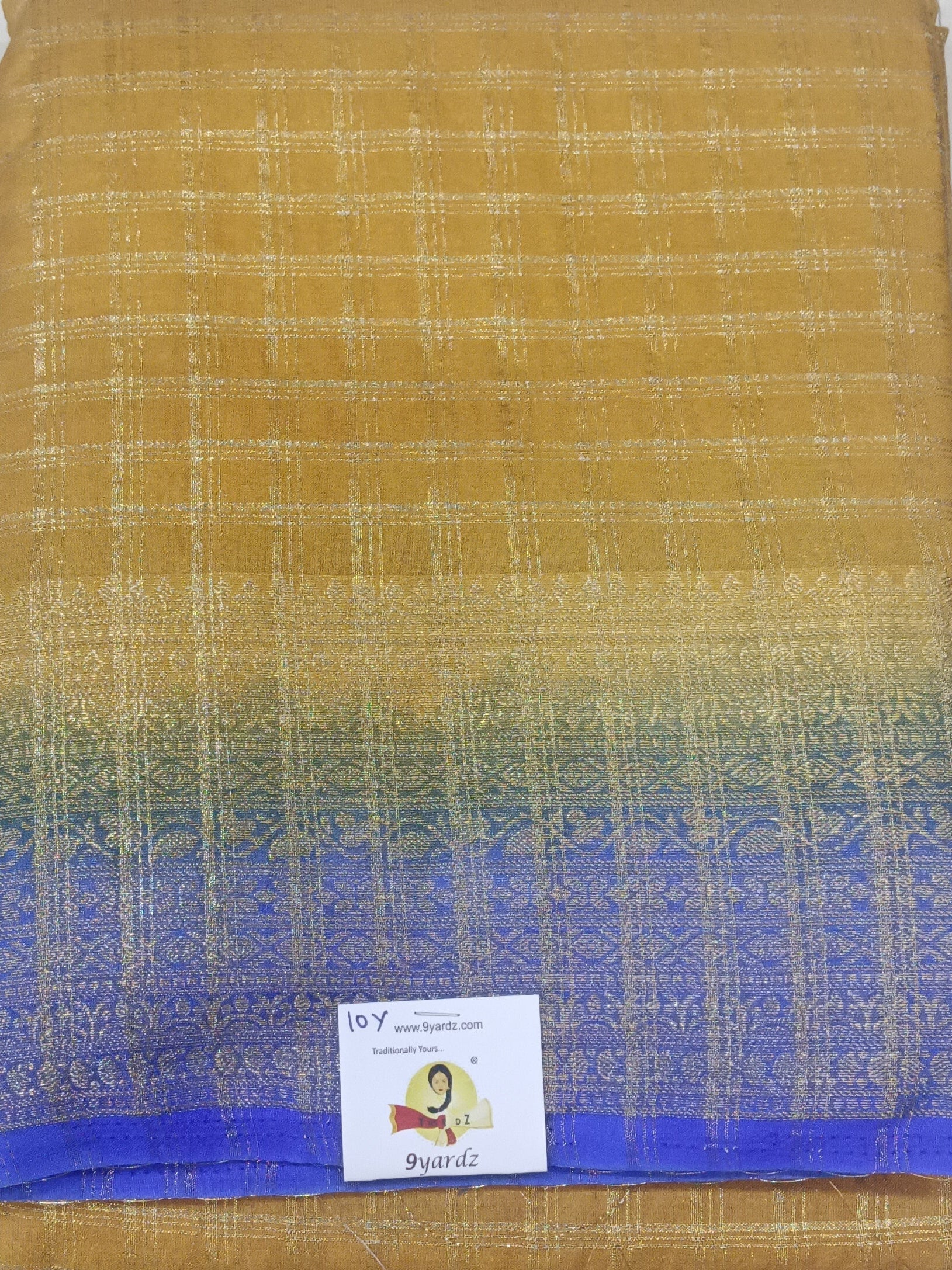 Mysore crepe silk checked (synthetic)