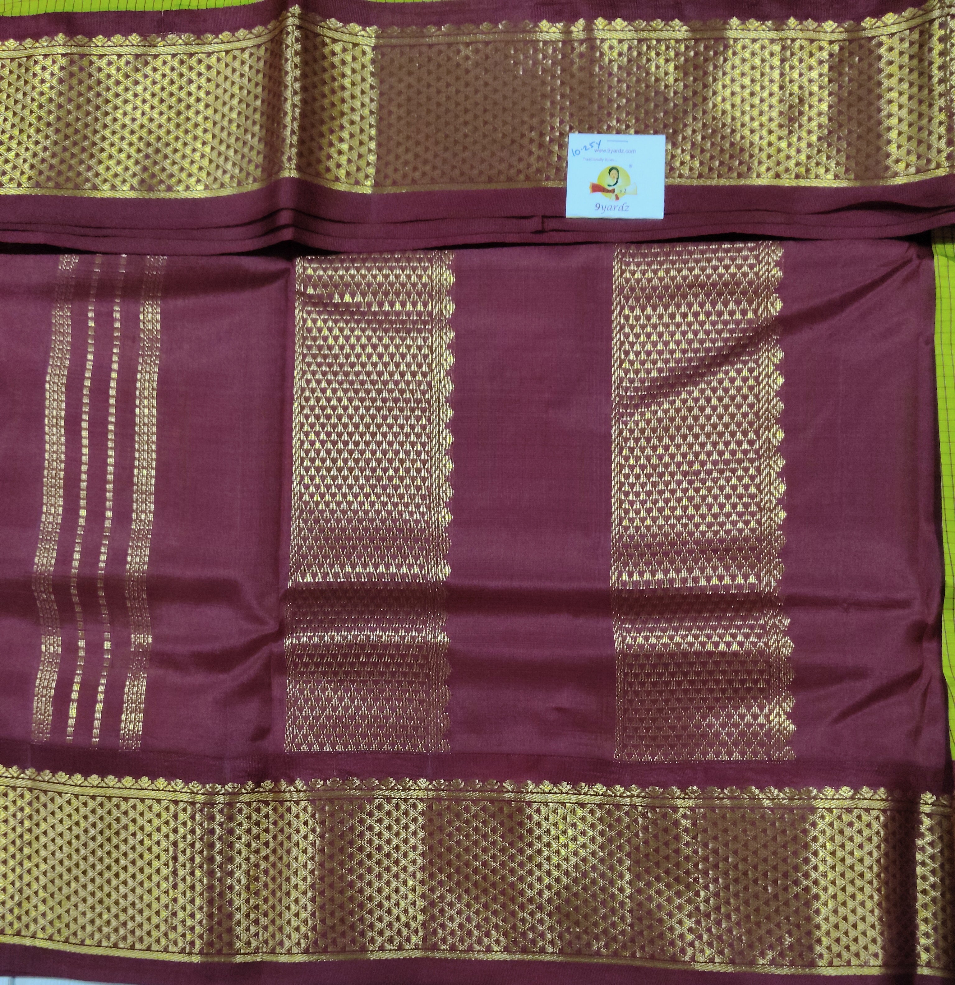 Pure silk 10.25yardz