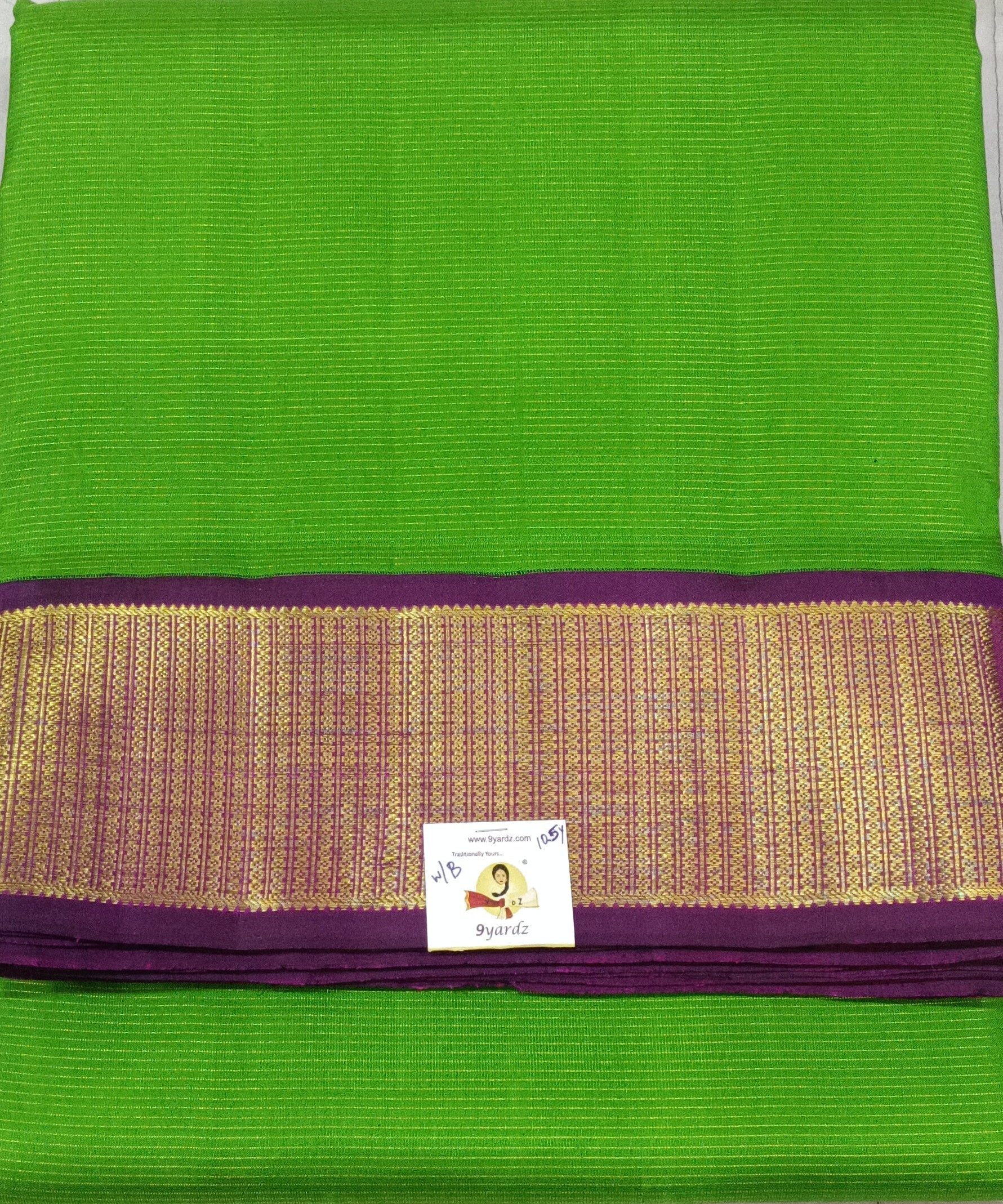 Pure Kanchipuram Silk Madisar Vairavoosi|10yards