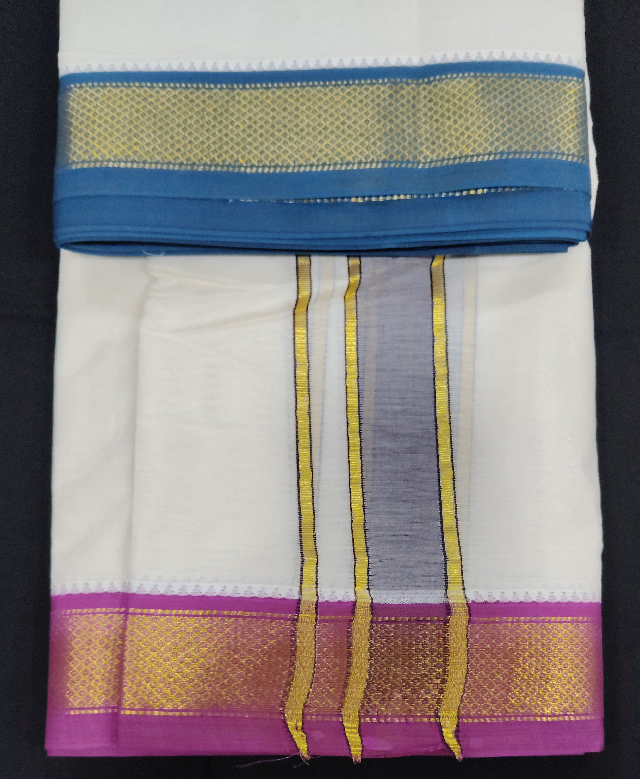 Pure cotton Muhurtham 9kann dhoti 9*5
