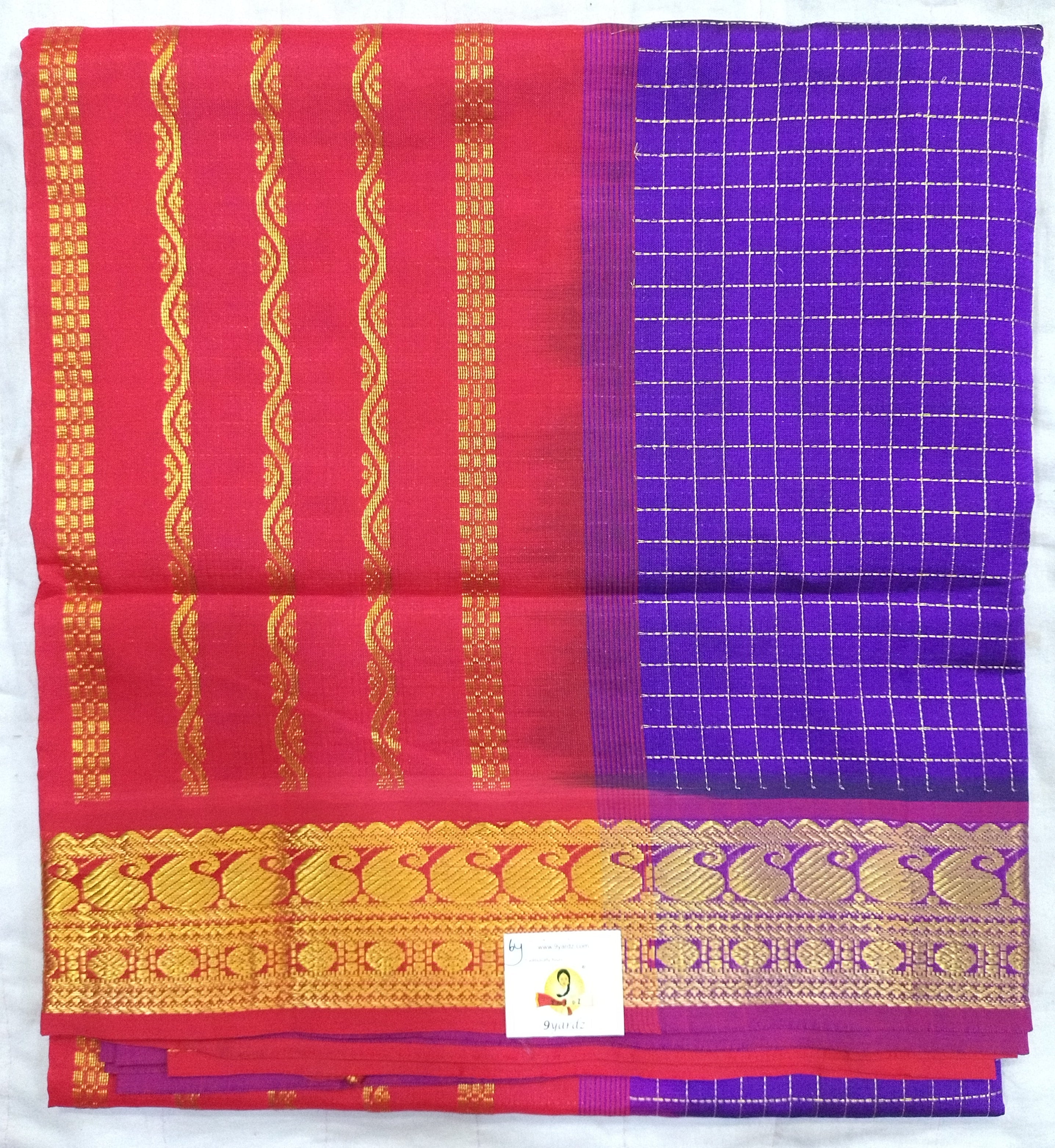 Semi silk cotton 6Yards