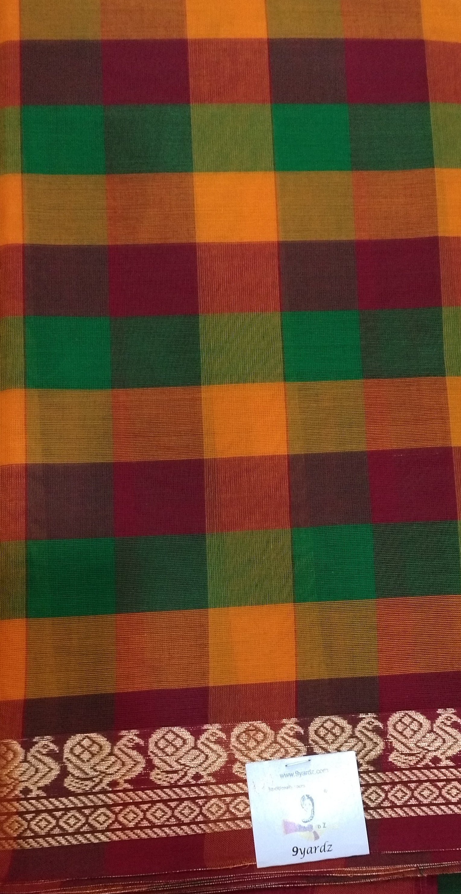 Chettinadu / Karaikudi cotton 10. yards madisar