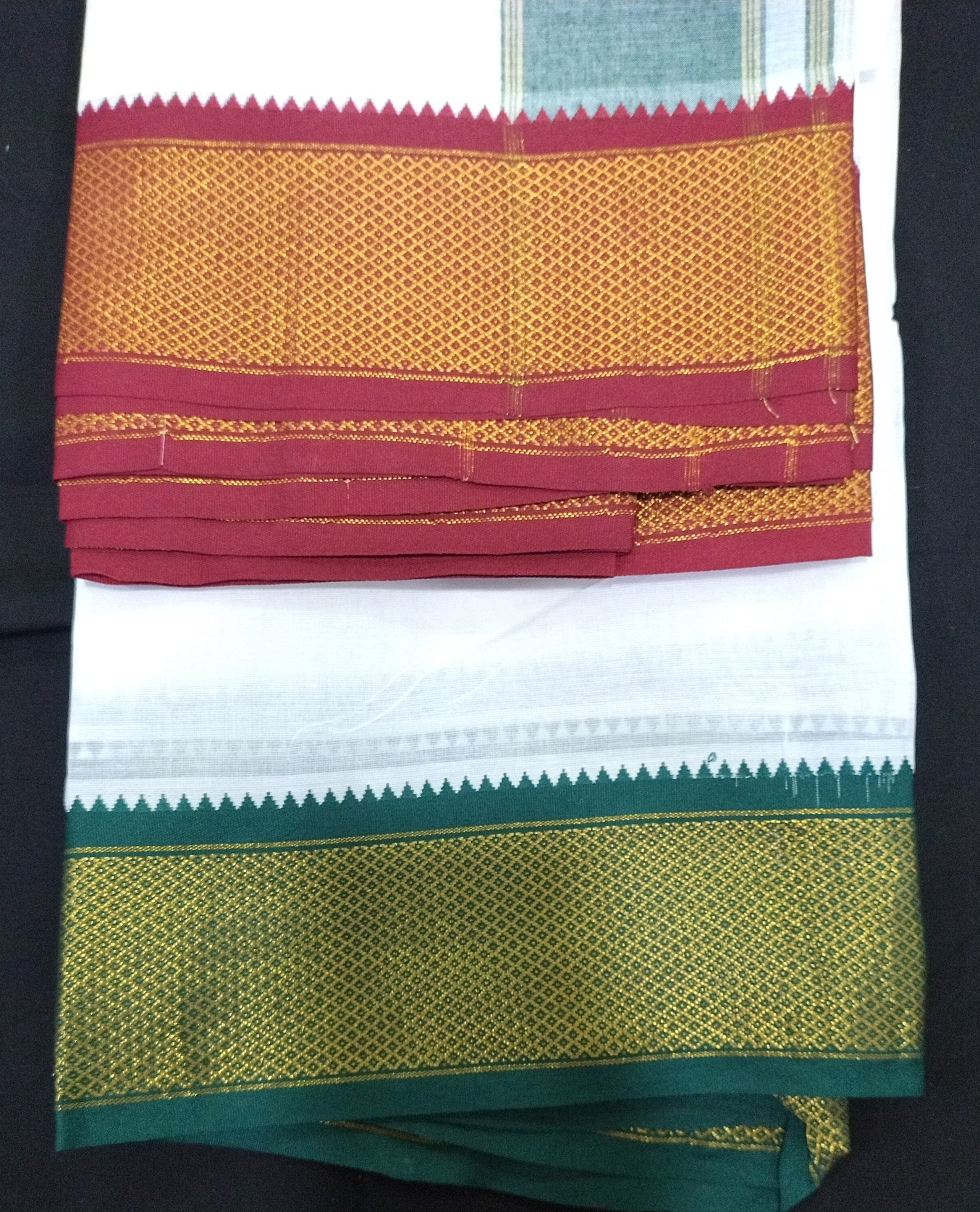 Cotton Bleached dhoti 10*6