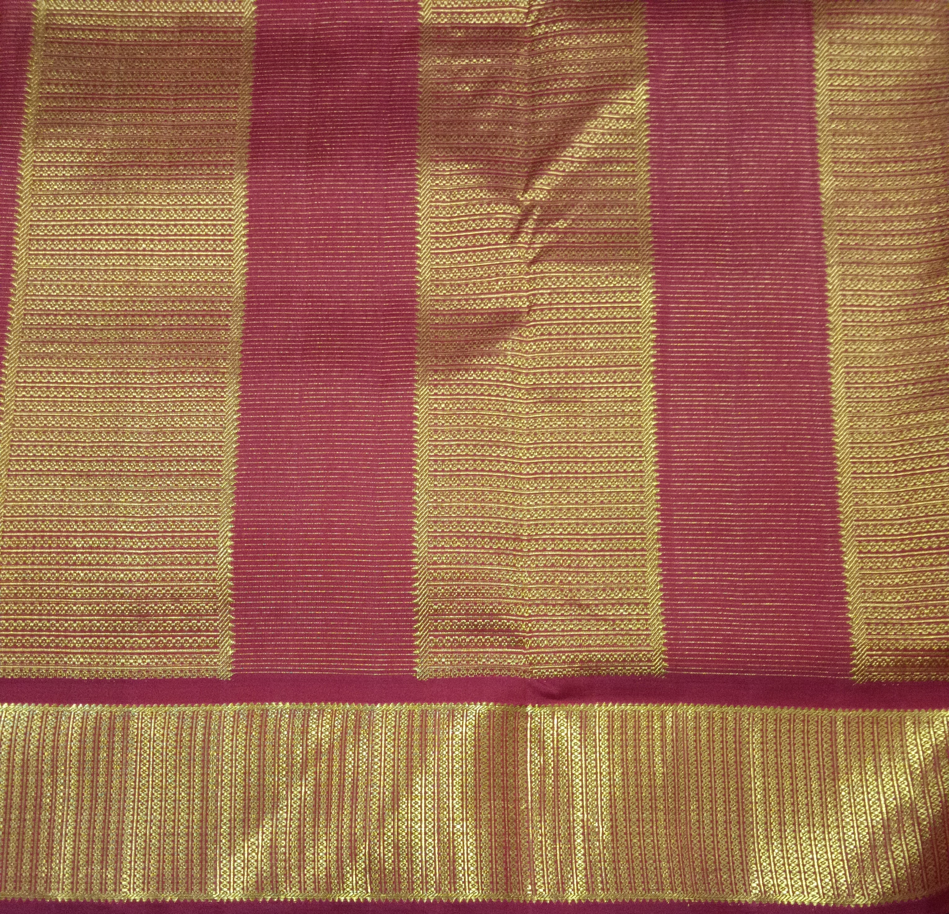 Pure Kanchipuram Silk Madisar Vairavoosi|10yards