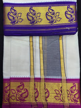 Load image into Gallery viewer, Pure cotton Muhurtham dhoti 9*5