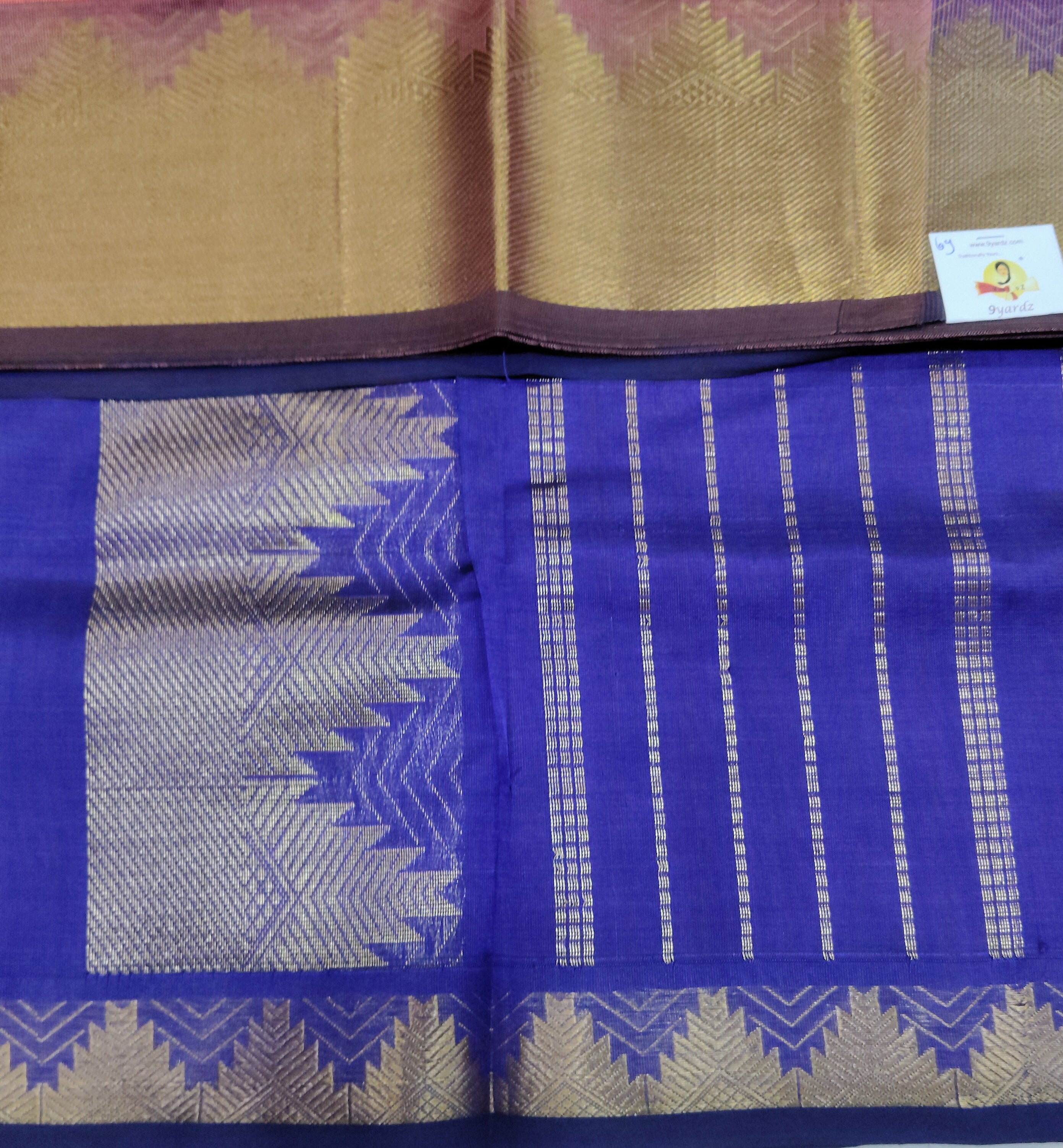 Pure silk cotton 6 yards