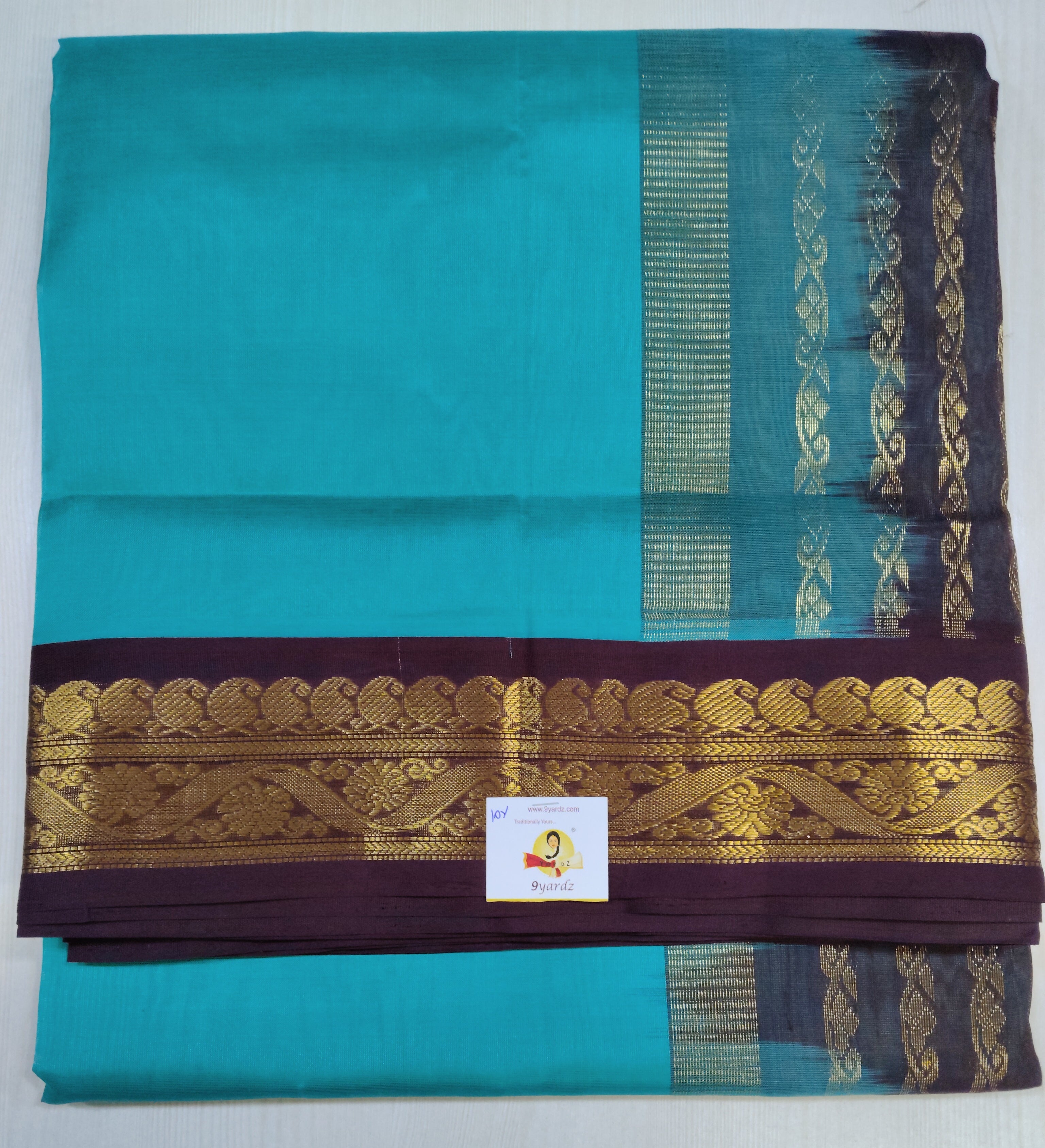 Pure silk cotton -Korvai 10yards madisar