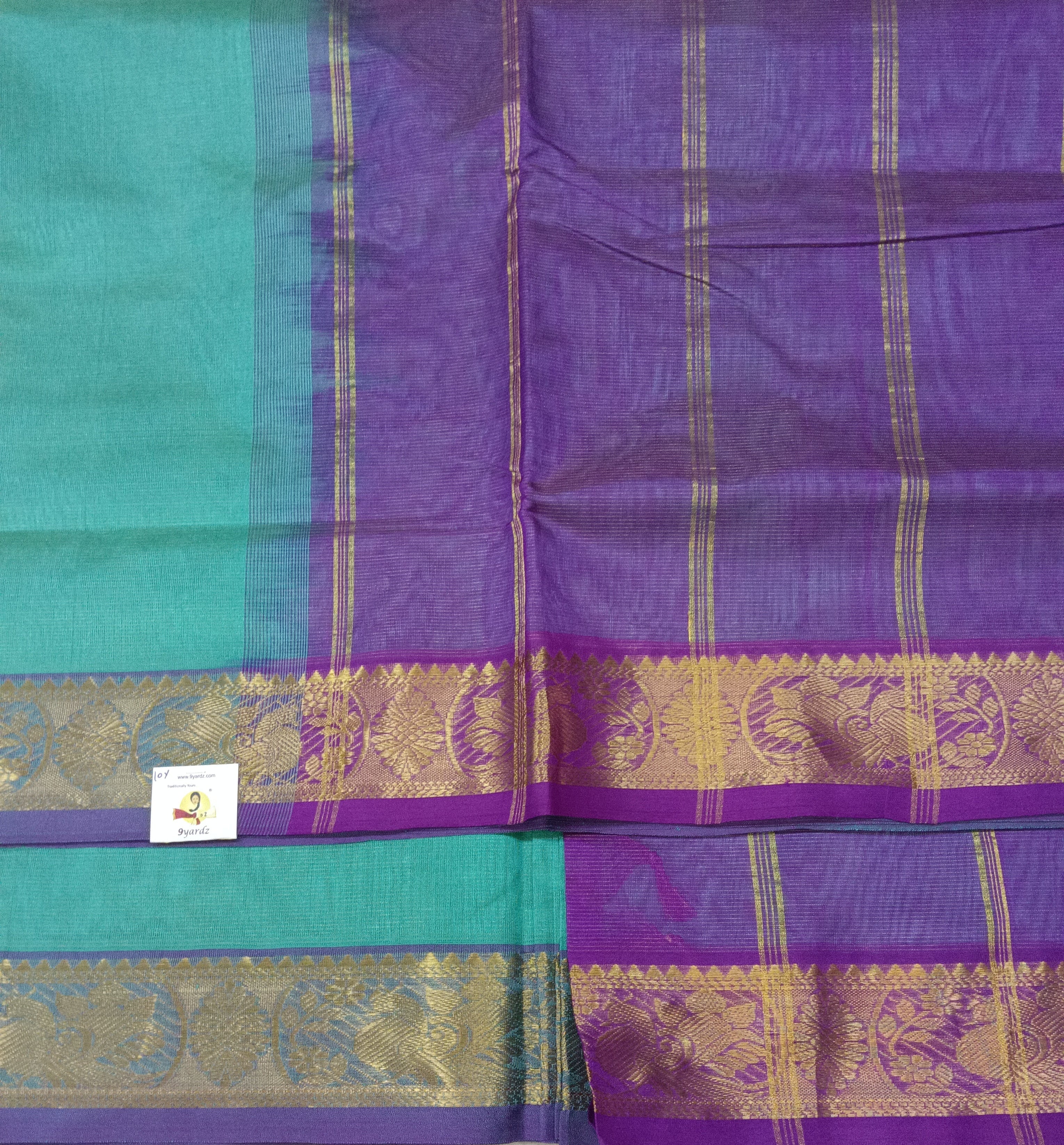 Pure silk cotton vairavoosi 10yards madisar