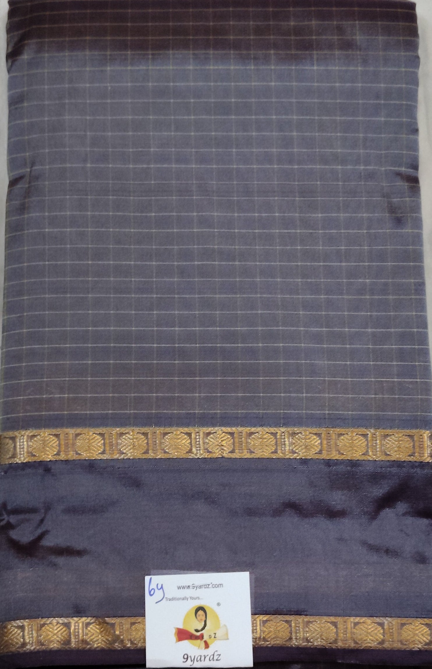 China silk checked 6Yards