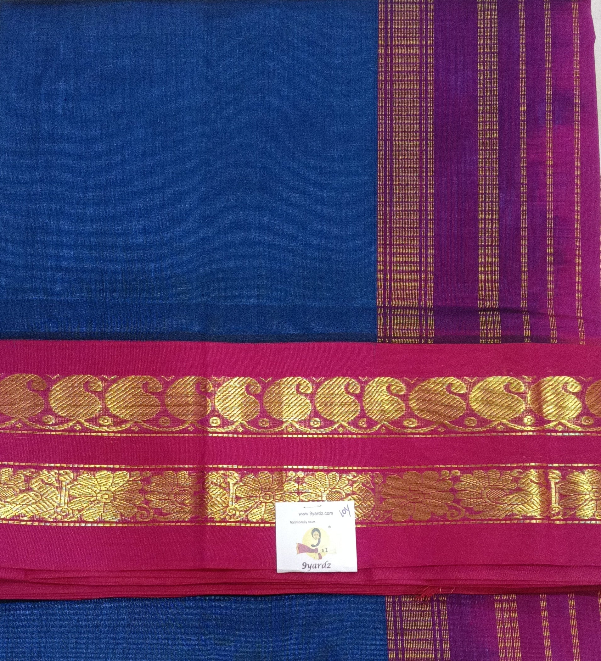 Pure silk cotton -Korvai 10yards madisar
