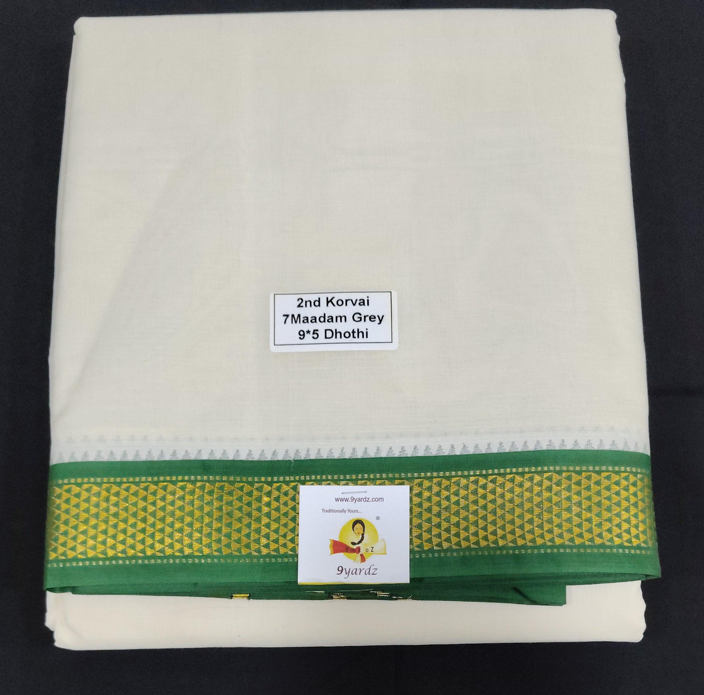 Pure cotton Muhurtham dhoti 9*5 7maadampet