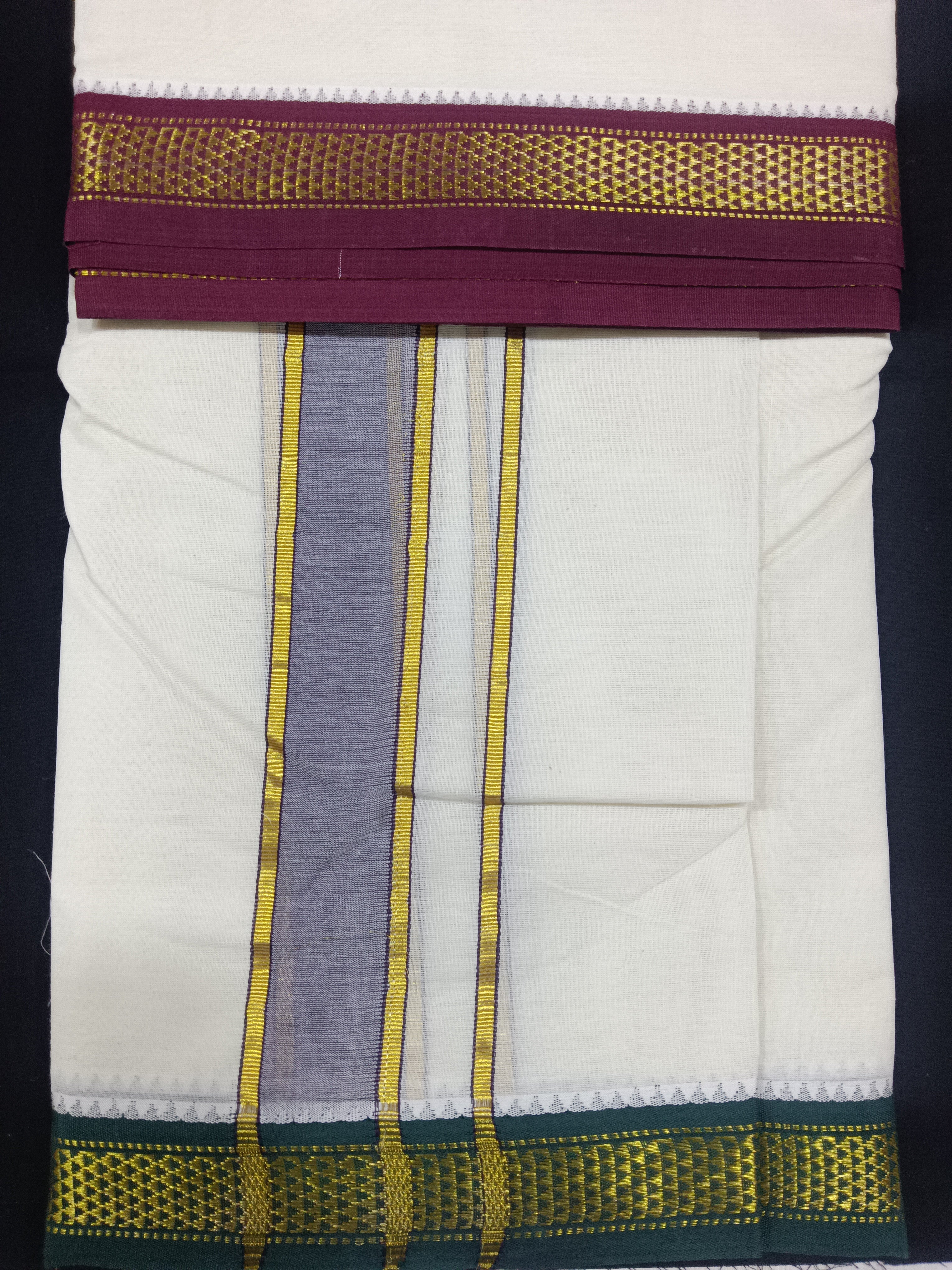 Pure cotton Muhurtham dhoti 9*5 5maadampet
